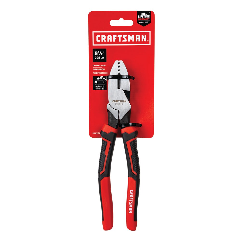 slide 1 of 6, CRAFTSMAN 9.5-in Lineman cutting pliers, 1 ct