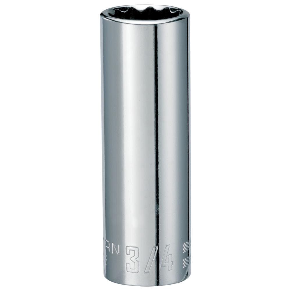 slide 1 of 6, CRAFTSMAN 1/2-in Drive Standard (SAE) 3/4-in Deep Socket, 1 ct