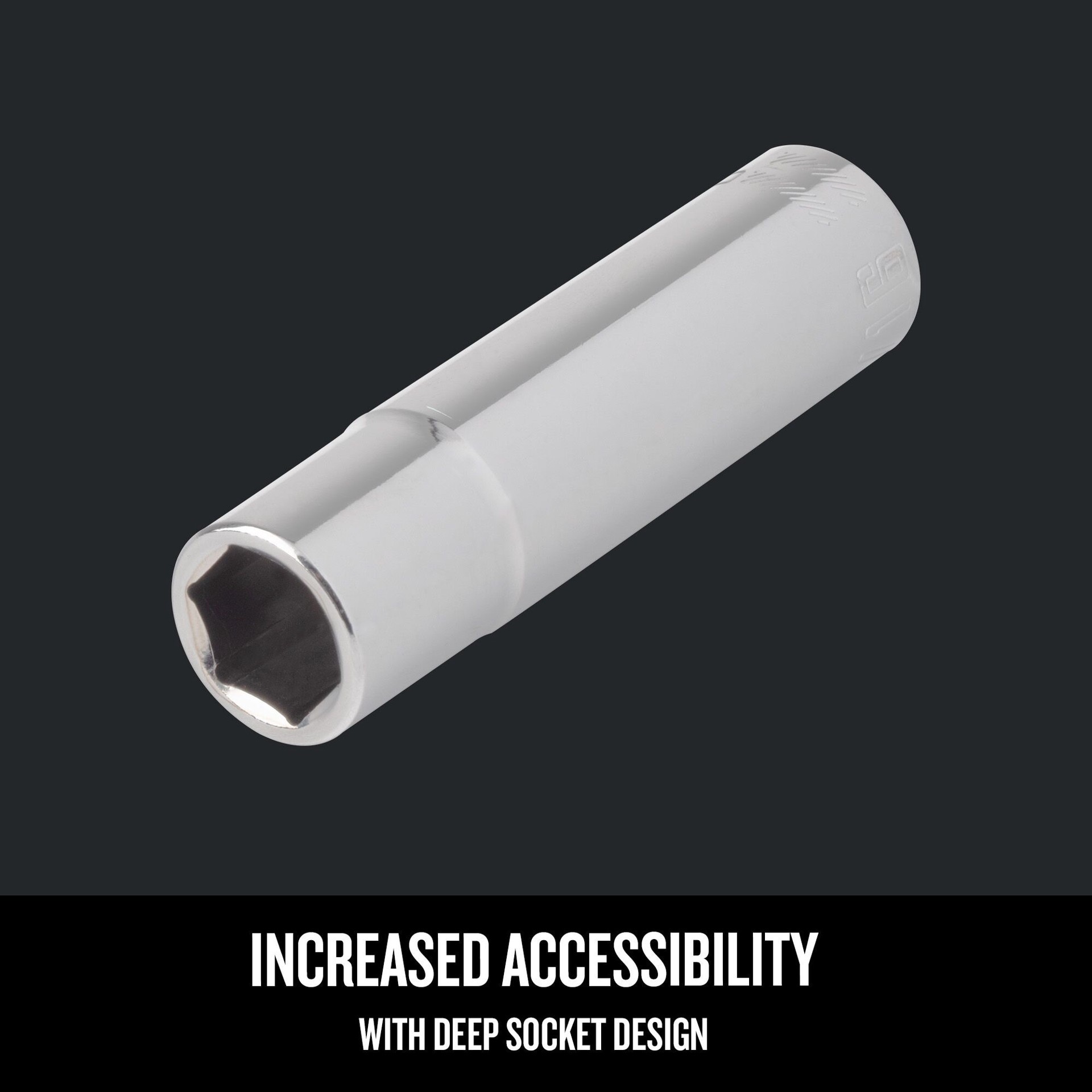 slide 3 of 6, CRAFTSMAN 1/2-in Drive Standard (SAE) 3/4-in Deep Socket, 1 ct