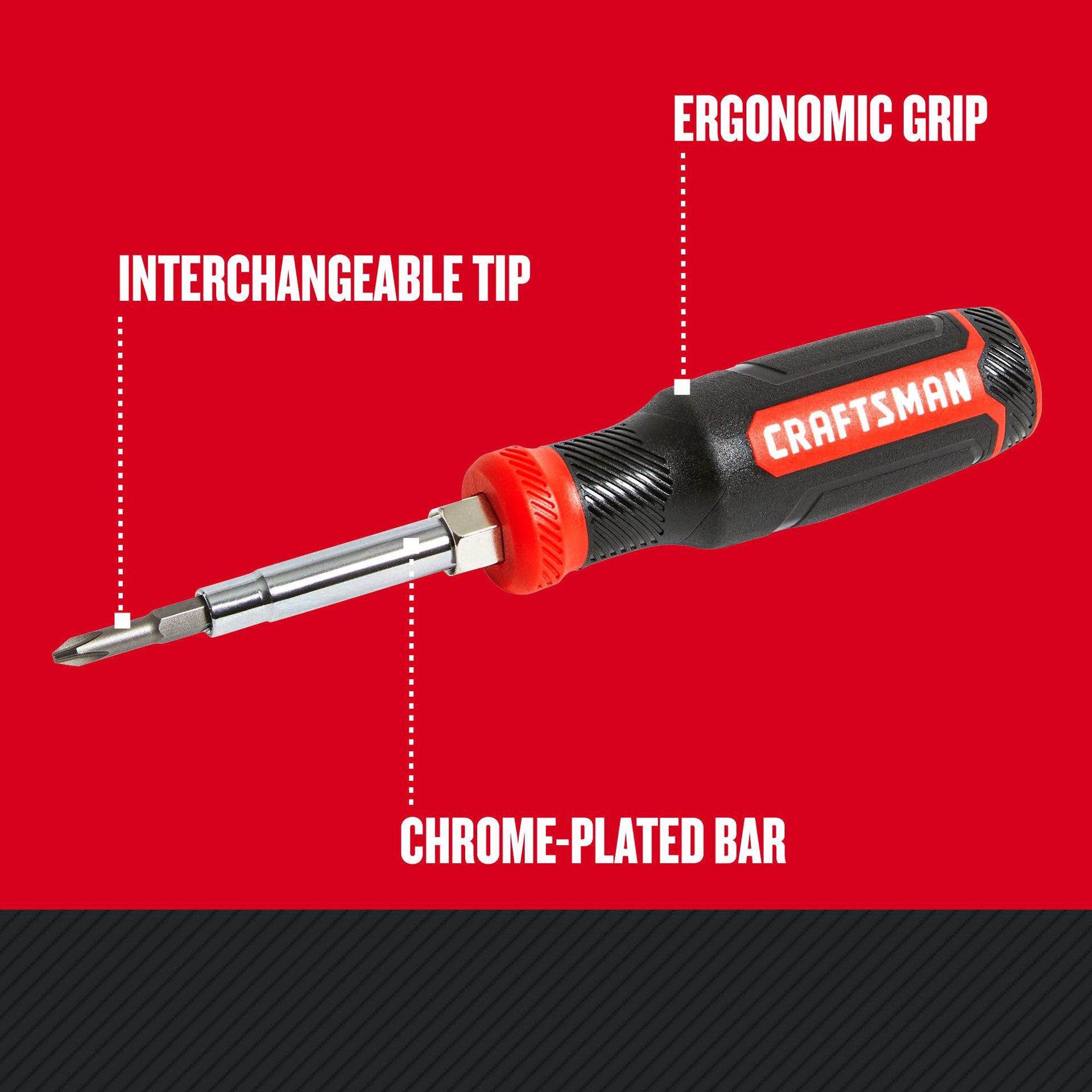 slide 2 of 6, CRAFTSMAN 6 -Piece 3-1/2-in Multi-Bit Screwdriver, 1 ct