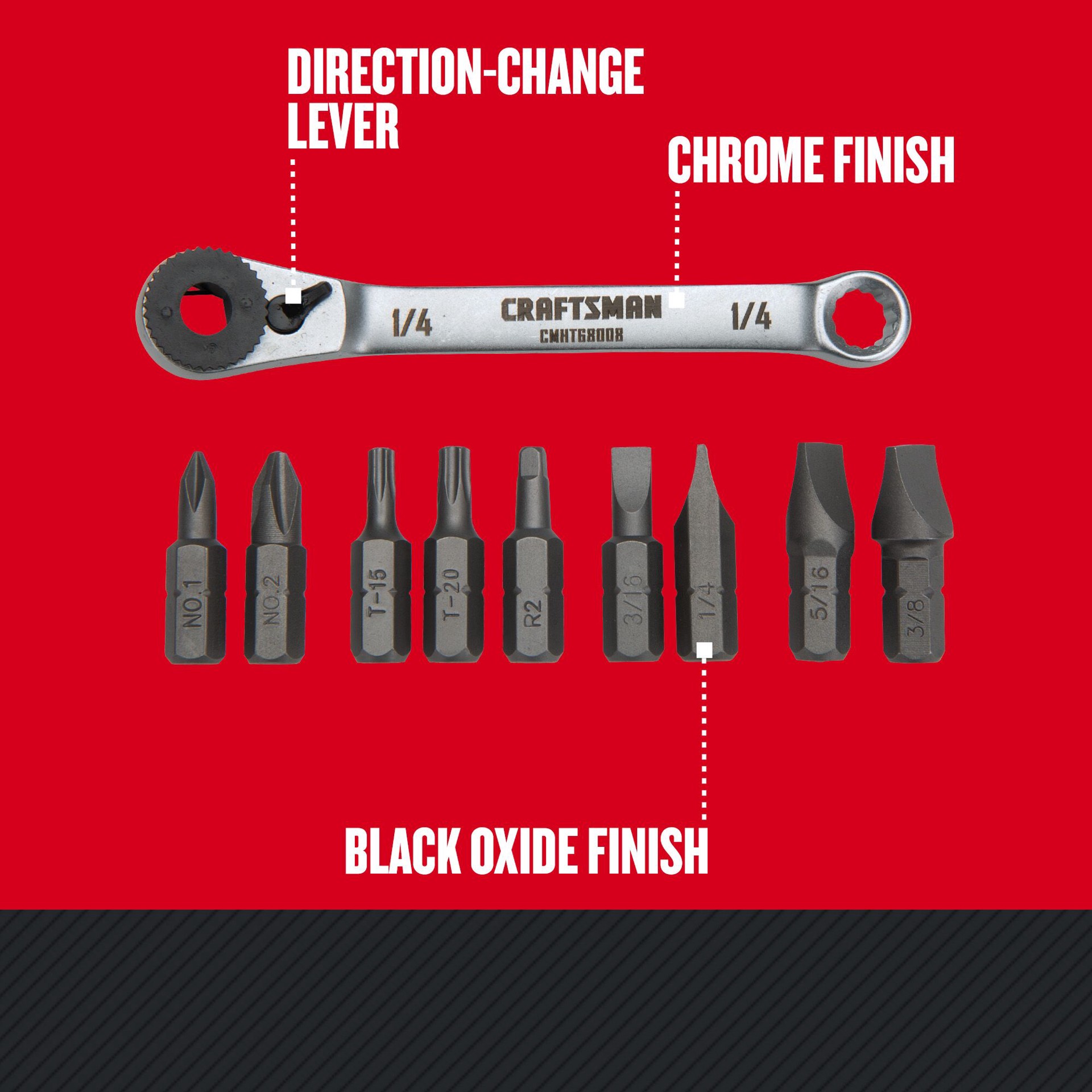 slide 3 of 6, CRAFTSMAN 10 -Piece 3-in Ratcheting Multi-Bit Screwdriver Set, 1 ct