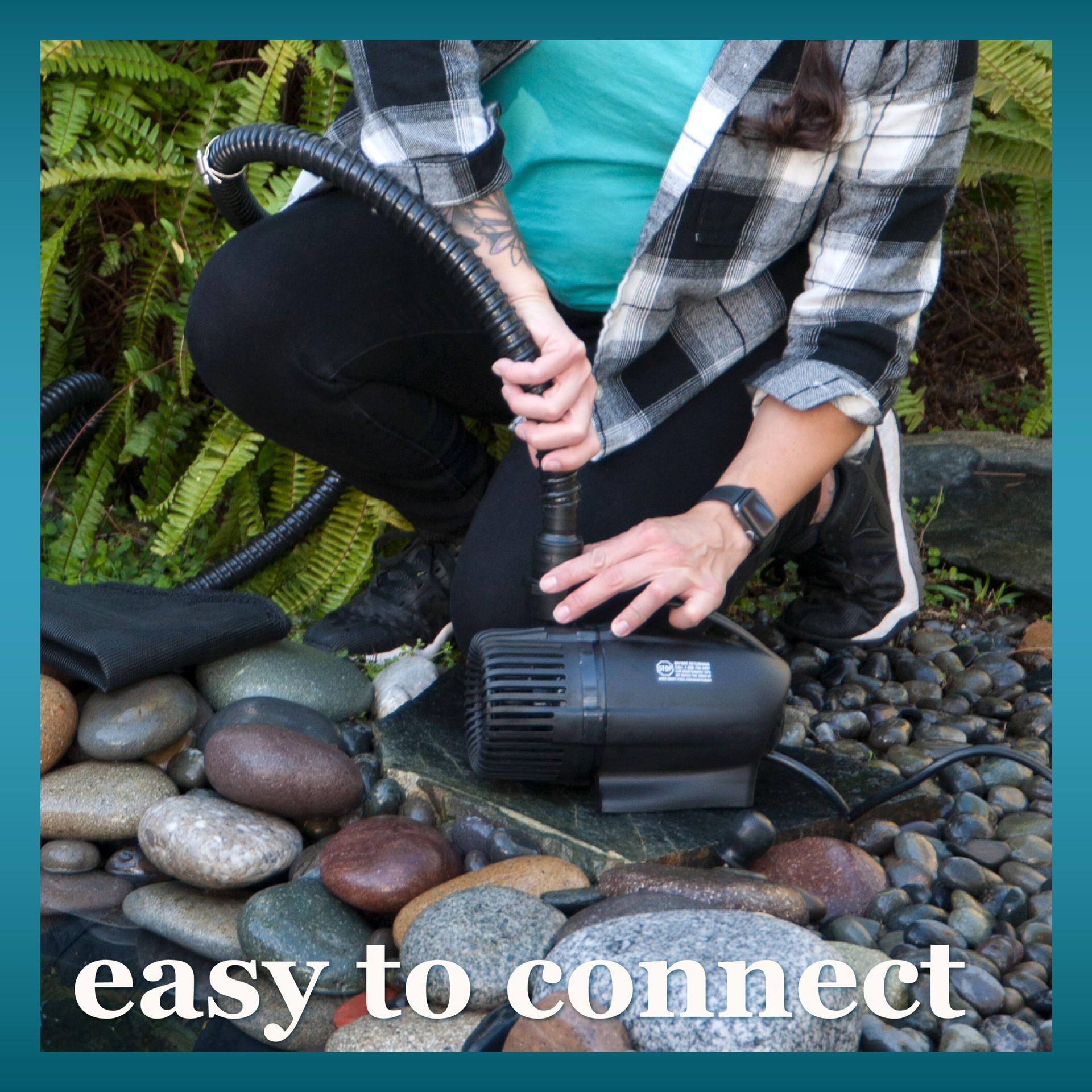 slide 5 of 6, smartpond 1-1/2-in ID 240-in x 1.5-in x 1.5-in Black PVC Pond Tubing, 1 ct