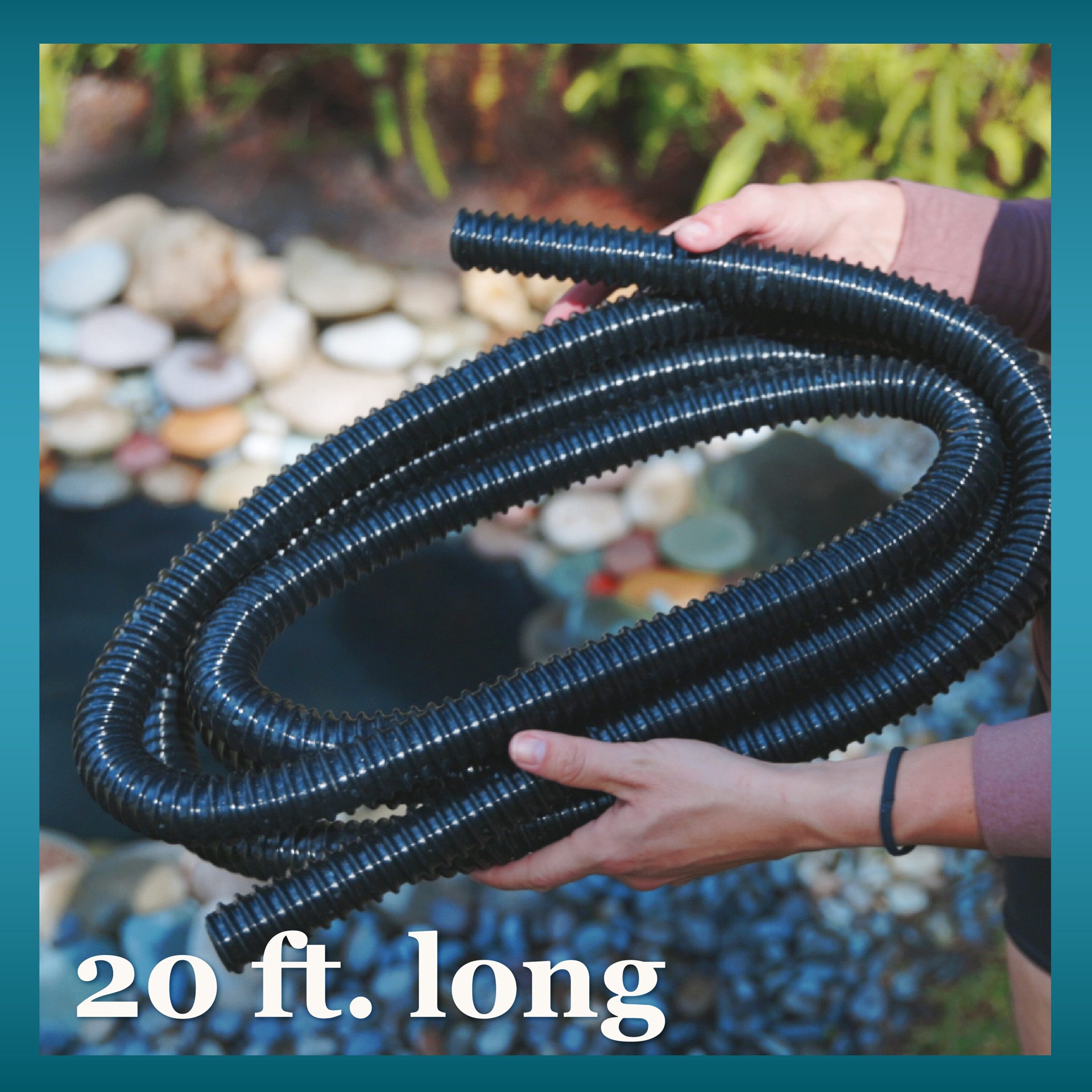 slide 6 of 6, smartpond 1-1/2-in ID 240-in x 1.5-in x 1.5-in Black PVC Pond Tubing, 1 ct