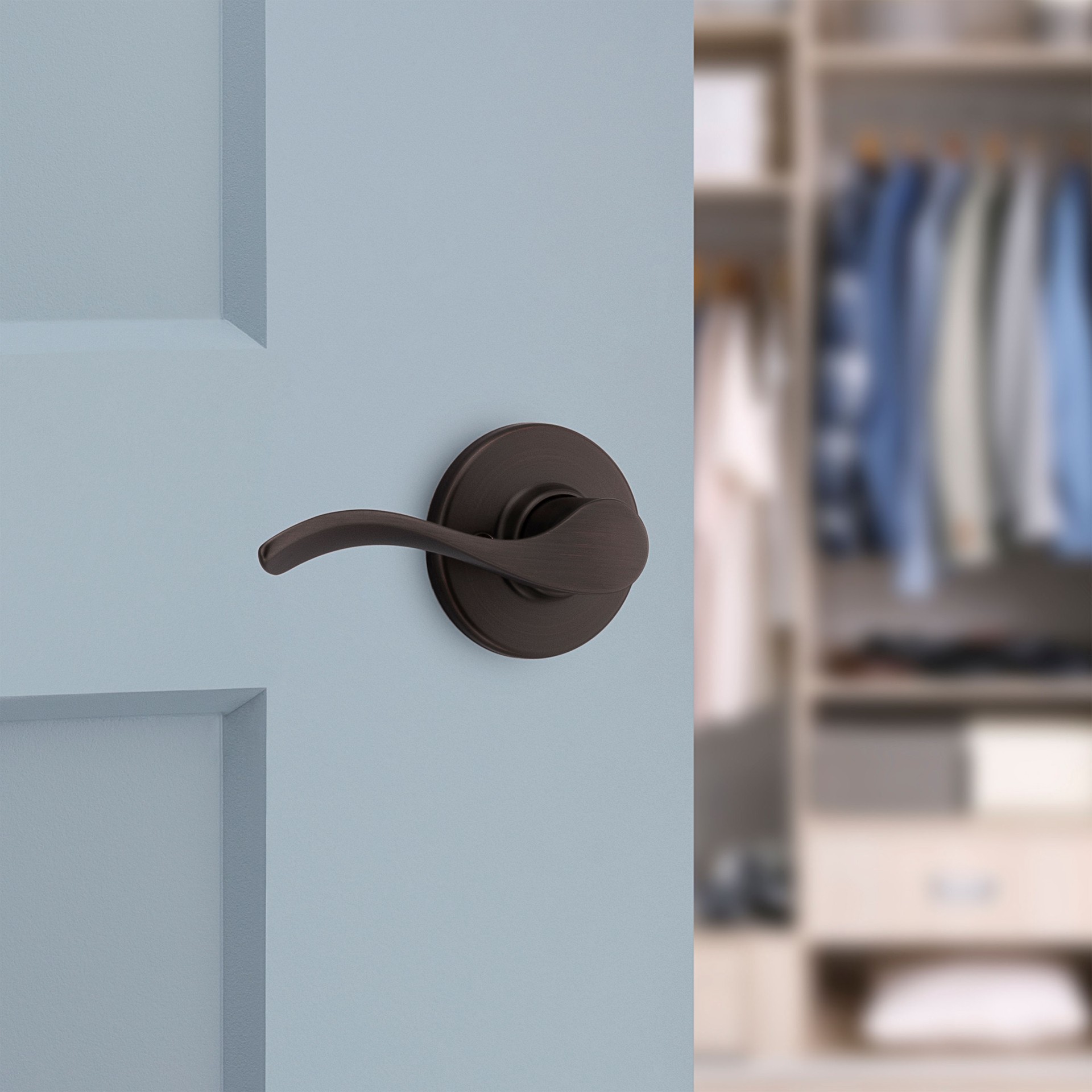 slide 2 of 6, Kwikset Balboa Venetian bronze Interior or Exterior Dummy Door Handle, 1 ct