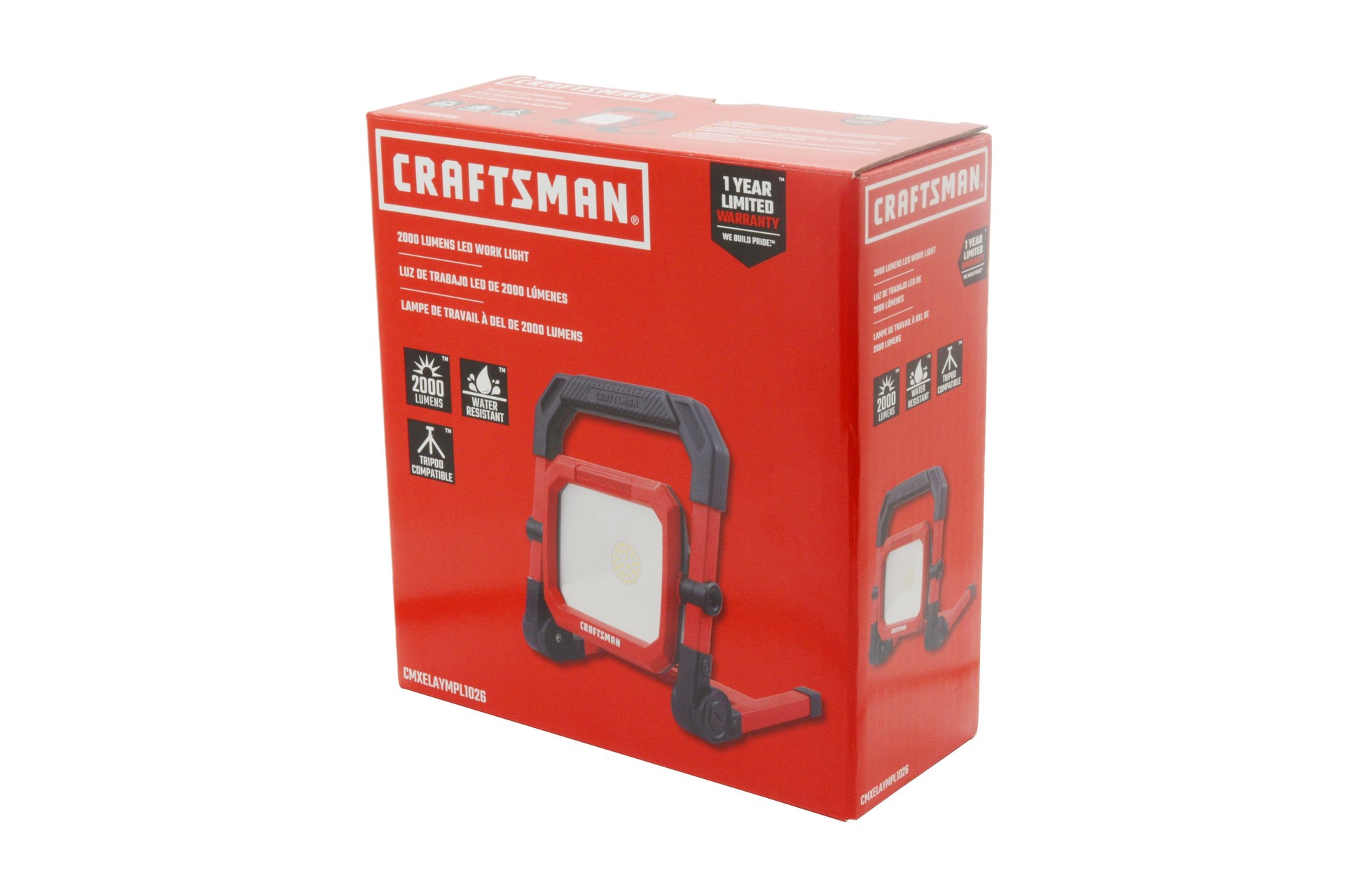 slide 4 of 6, CRAFTSMAN 2000 -Lumens LED Plug-in Portable Work Light, 1 ct