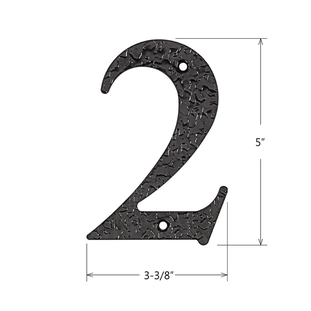 slide 6 of 6, RELIABILT 5-in Black Number 2, 1 ct