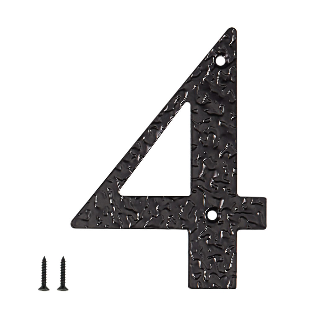 slide 1 of 6, RELIABILT 5-in Black Number 4, 1 ct