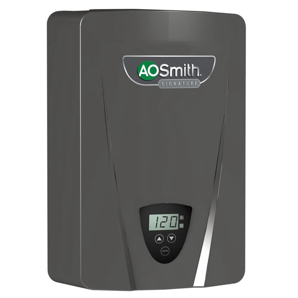 slide 3 of 6, A.O. Smith Signature Series 240-Volt 14-KW 2.7-GPM Tankless Electric Water Heater, 1 ct