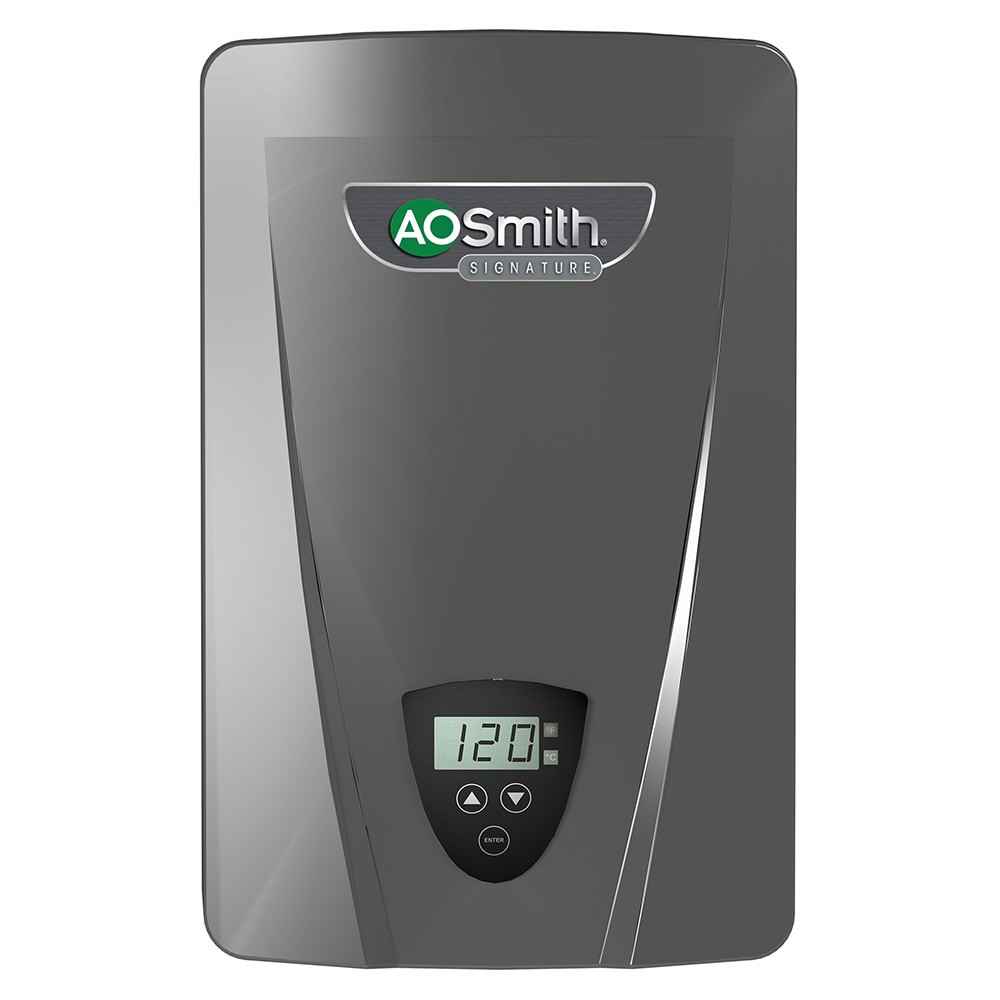 slide 1 of 6, A.O. Smith Signature Series 240-Volt 14-KW 2.7-GPM Tankless Electric Water Heater, 1 ct