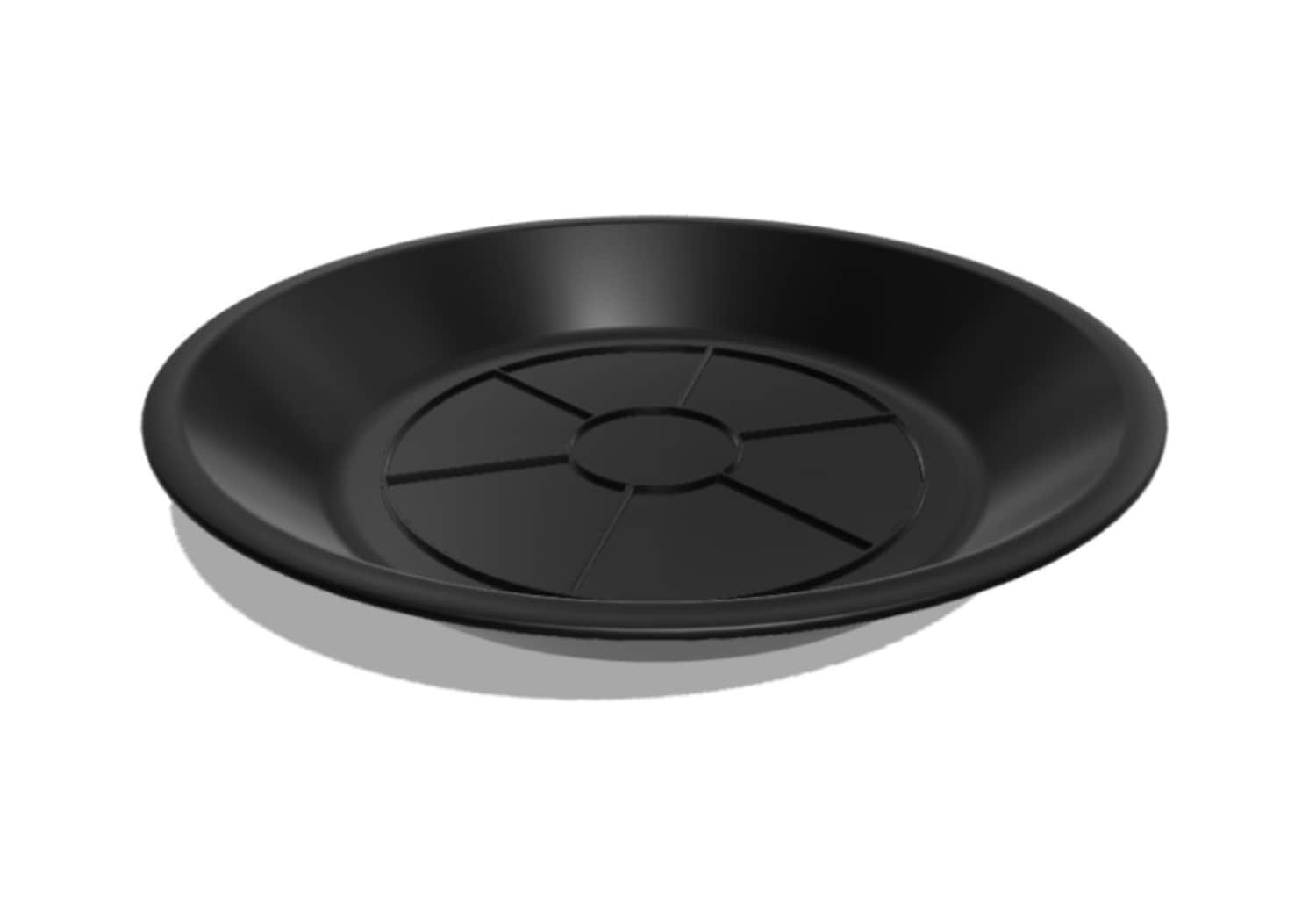 slide 3 of 6, Style Selections 8-Inches Black Plastic Plant Saucer, 1 ct