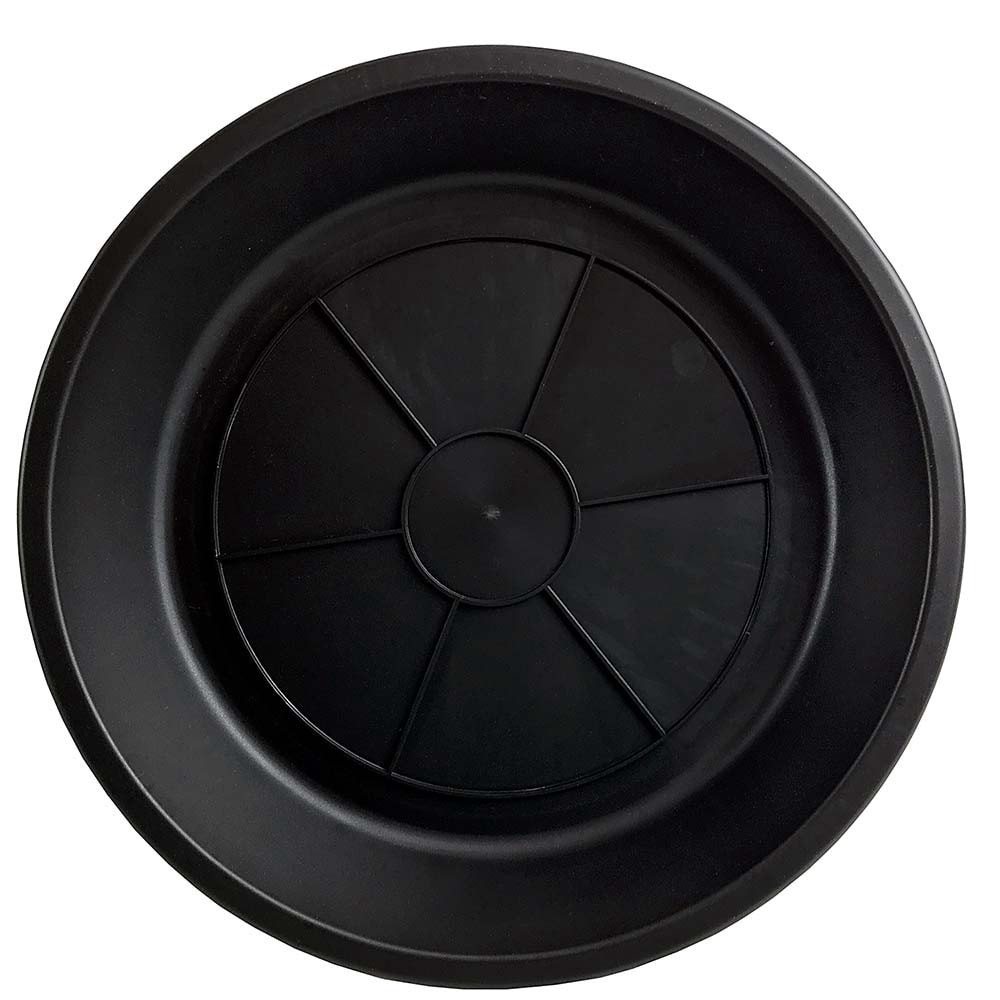 slide 1 of 6, Style Selections 8-Inches Black Plastic Plant Saucer, 1 ct