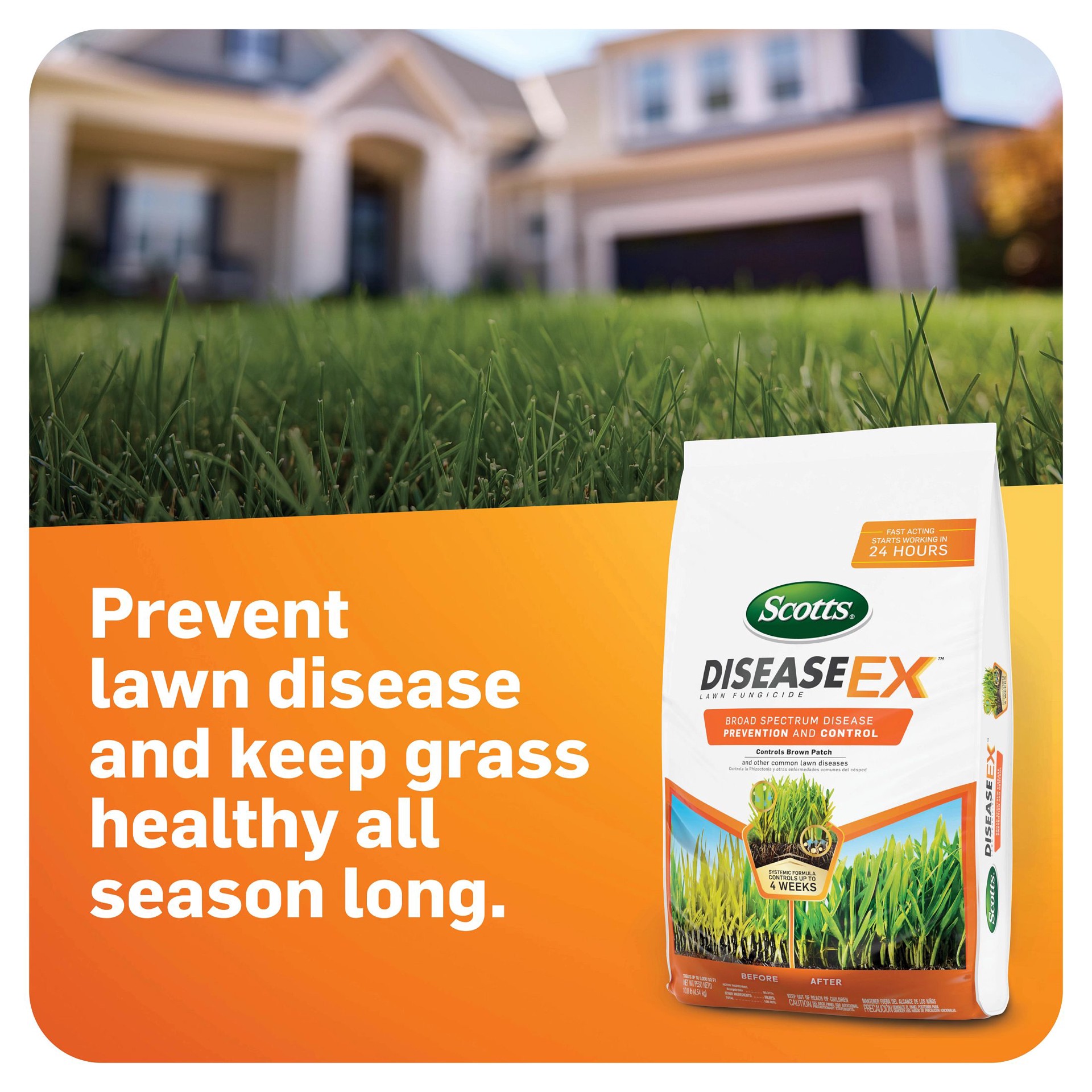 slide 2 of 6, Scotts DiseaseEx Lawn 10 -lb Fungicide, 1 ct