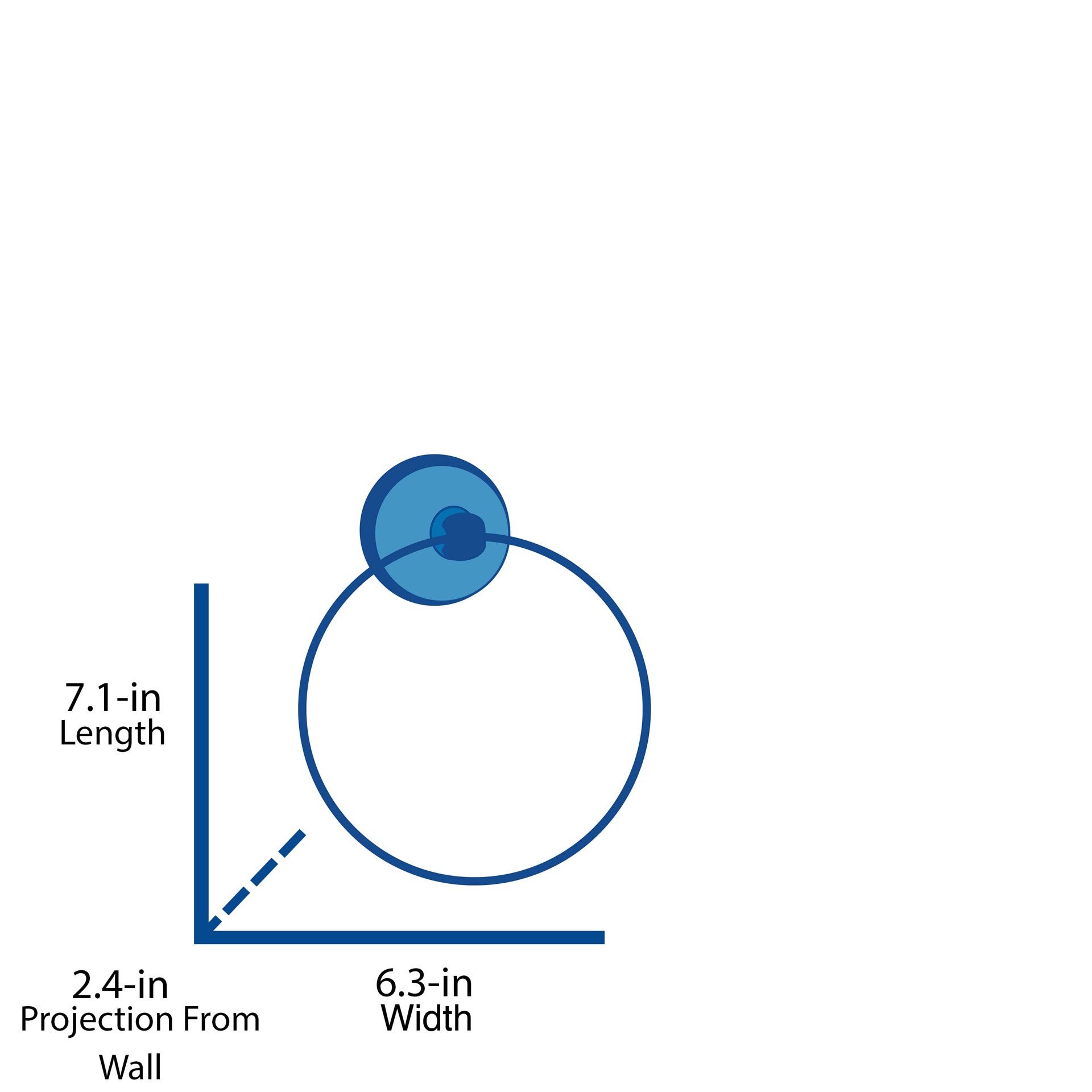 slide 5 of 6, allen + roth Jordon Brushed Nickel Wall mount Single Towel Ring, 1 ct