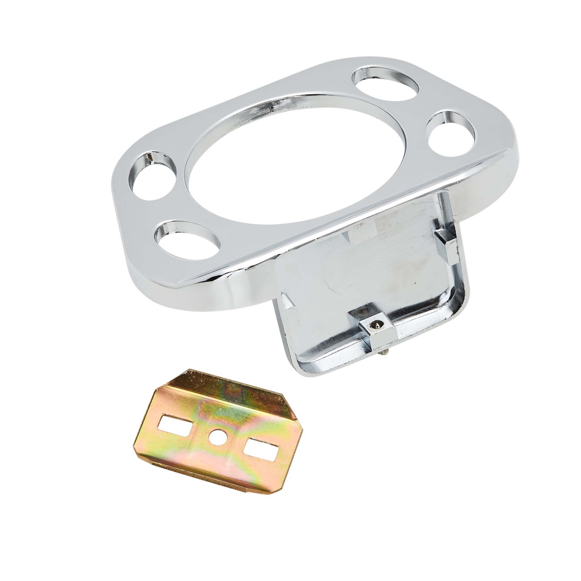 slide 4 of 6, Project Source Seton Chrome Zinc Tumbler and toothbrush holder, 1 ct