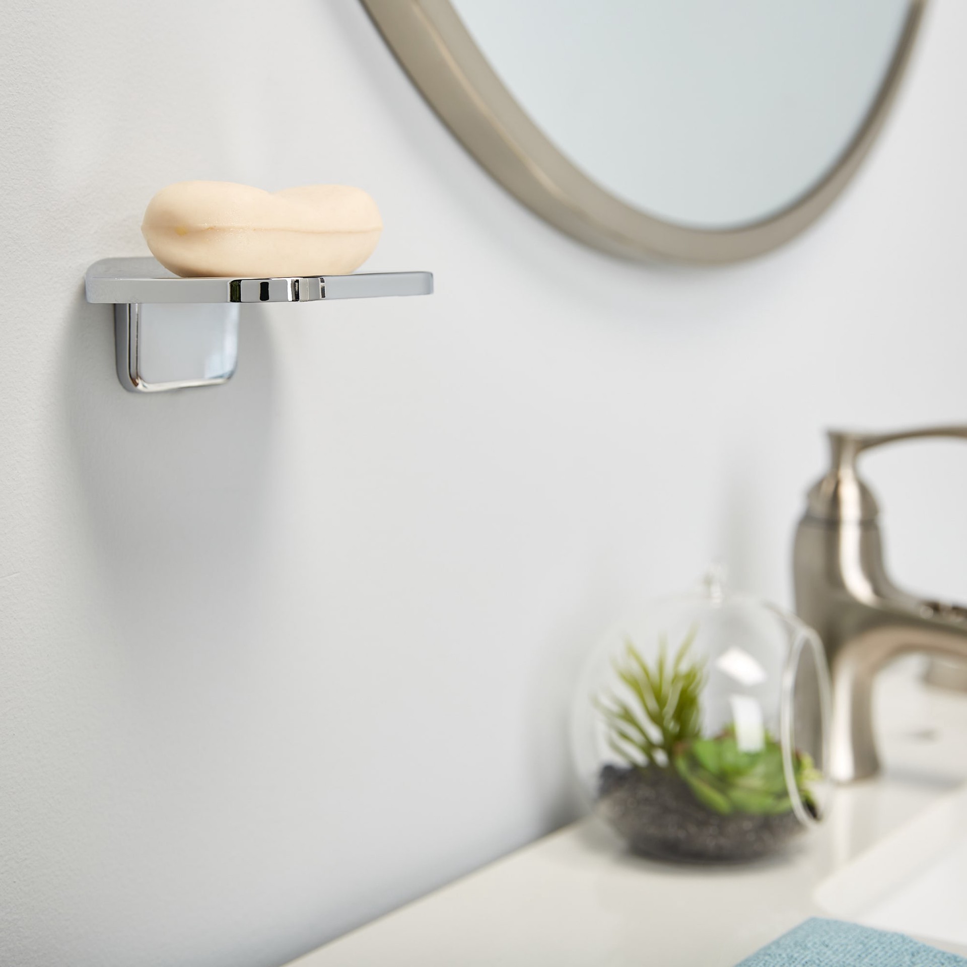 slide 3 of 6, Project Source Seton Chrome Zinc Soap Dish, 1 ct