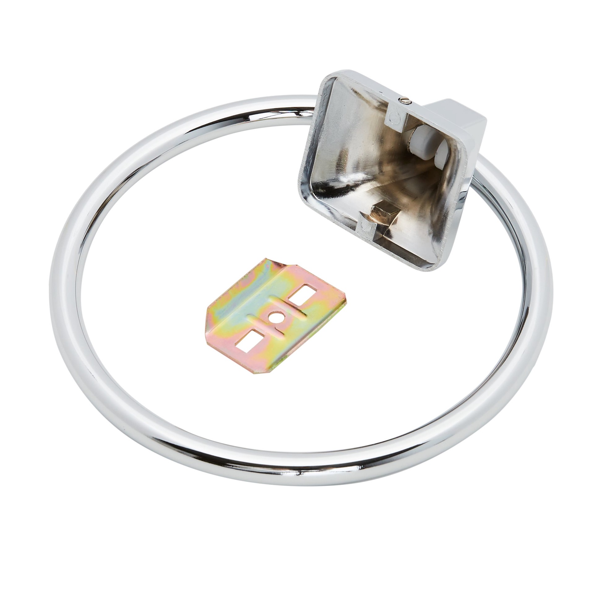 slide 3 of 6, Project Source Seton Chrome Wall mount Single Towel Ring, 1 ct