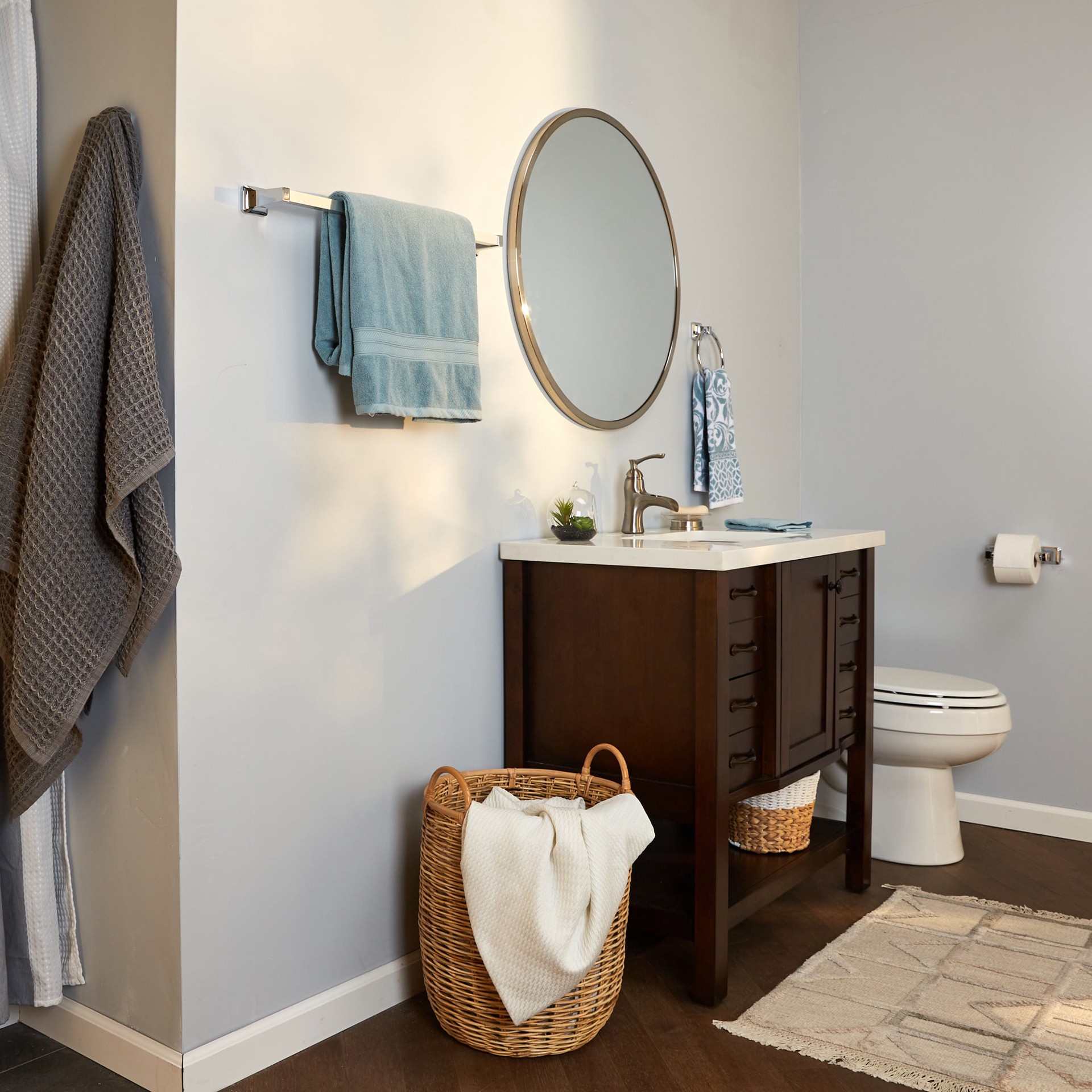 slide 6 of 6, Project Source Seton Chrome Wall mount Single Towel Ring, 1 ct