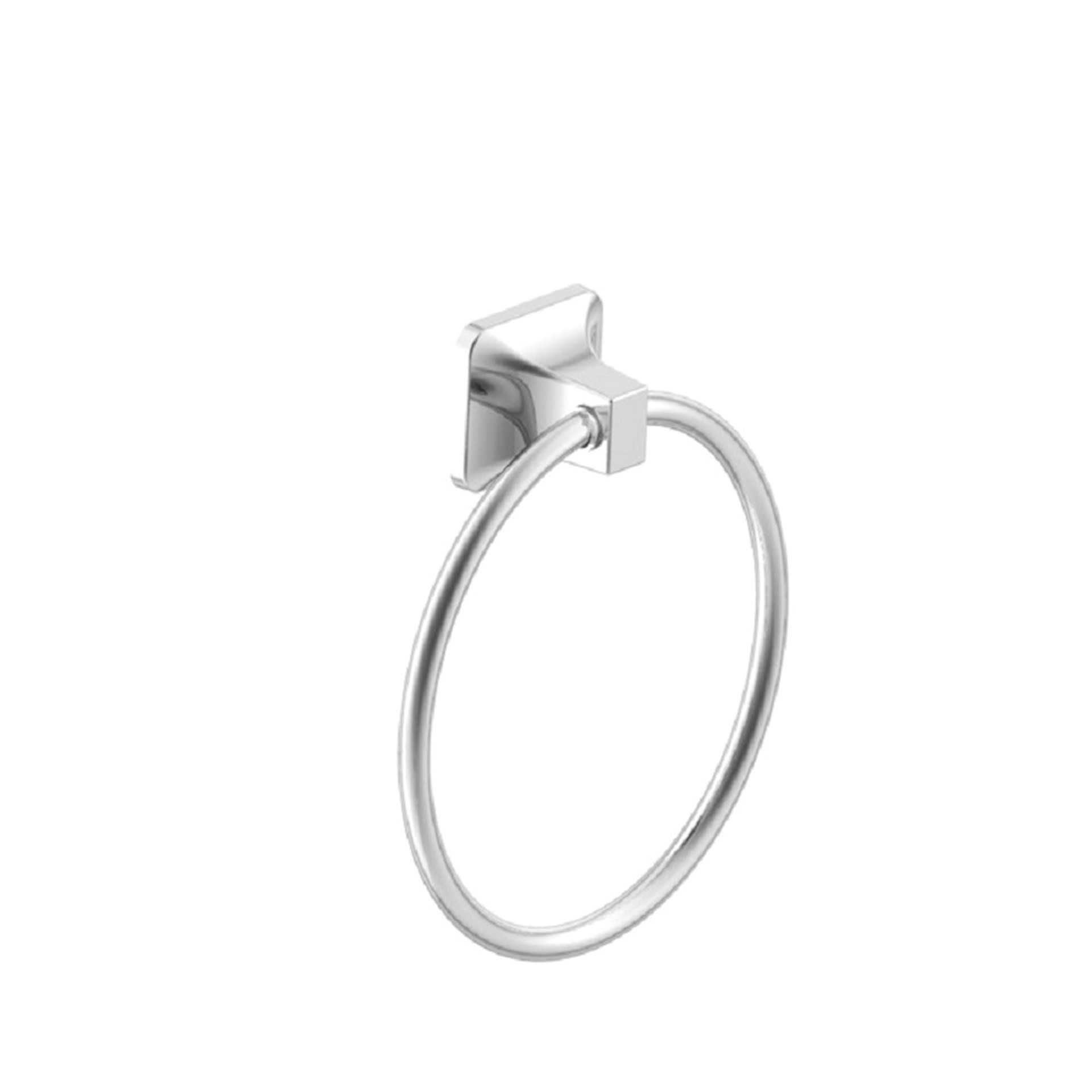 slide 1 of 6, Project Source Seton Chrome Wall mount Single Towel Ring, 1 ct