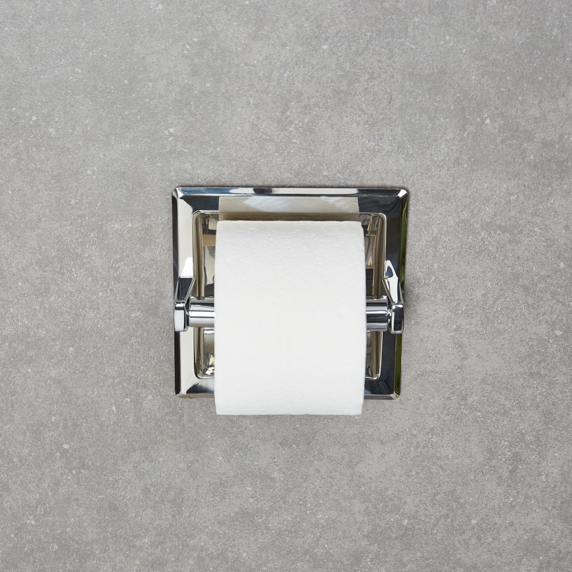 slide 6 of 6, Project Source Seton Chrome Recessed Spring-loaded Toilet Paper Holder 1 -Rolls, 1 ct