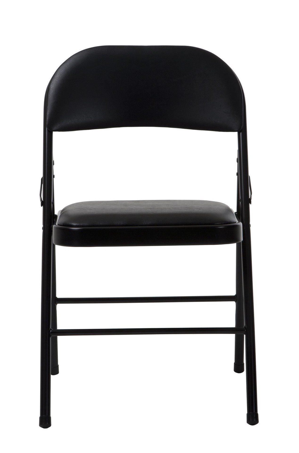slide 2 of 6, Cosco Black Residential Standard Metal Folding Chair with Padded Seat (Indoor), 1 ct