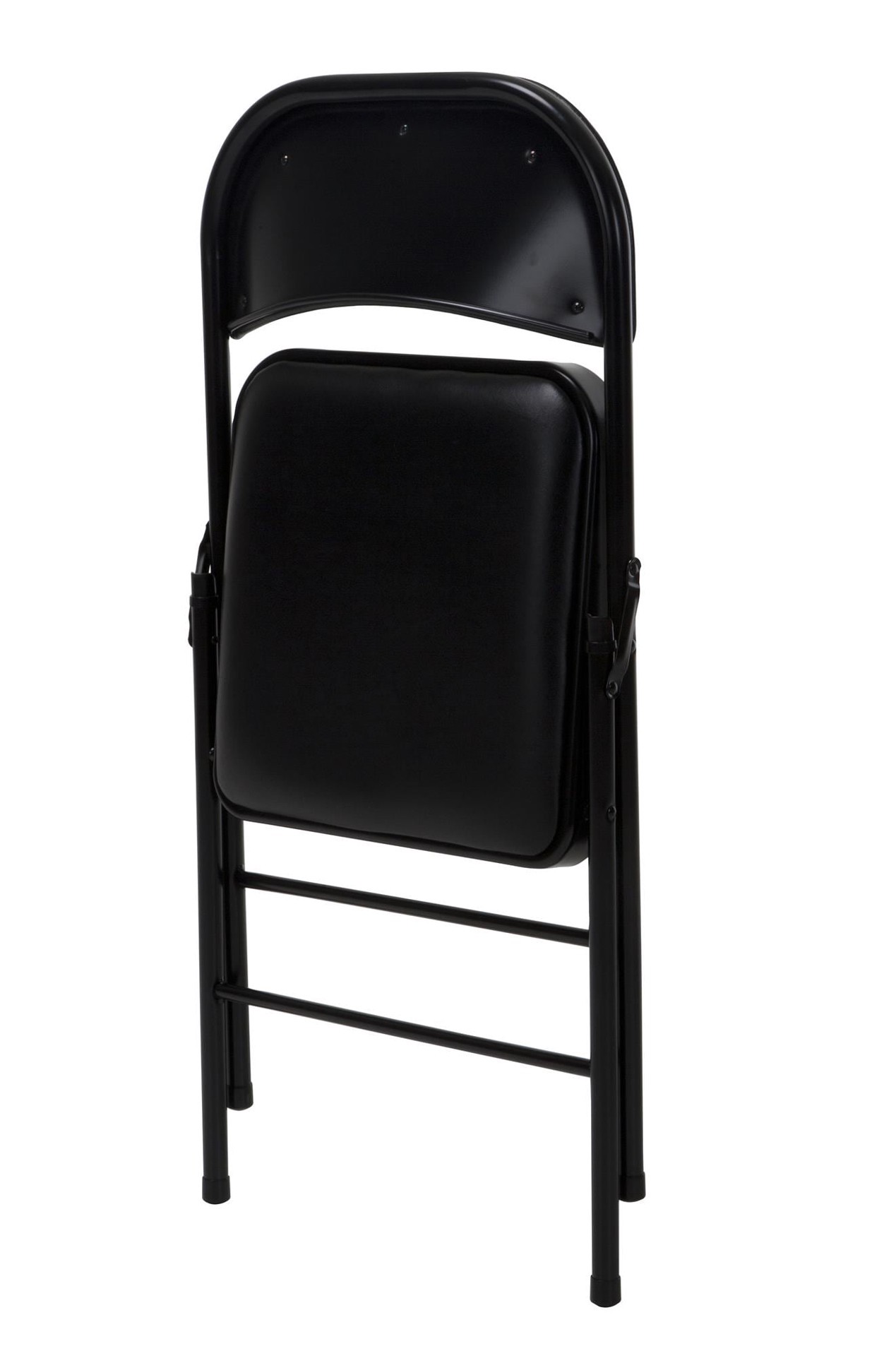 slide 5 of 6, Cosco Black Residential Standard Metal Folding Chair with Padded Seat (Indoor), 1 ct