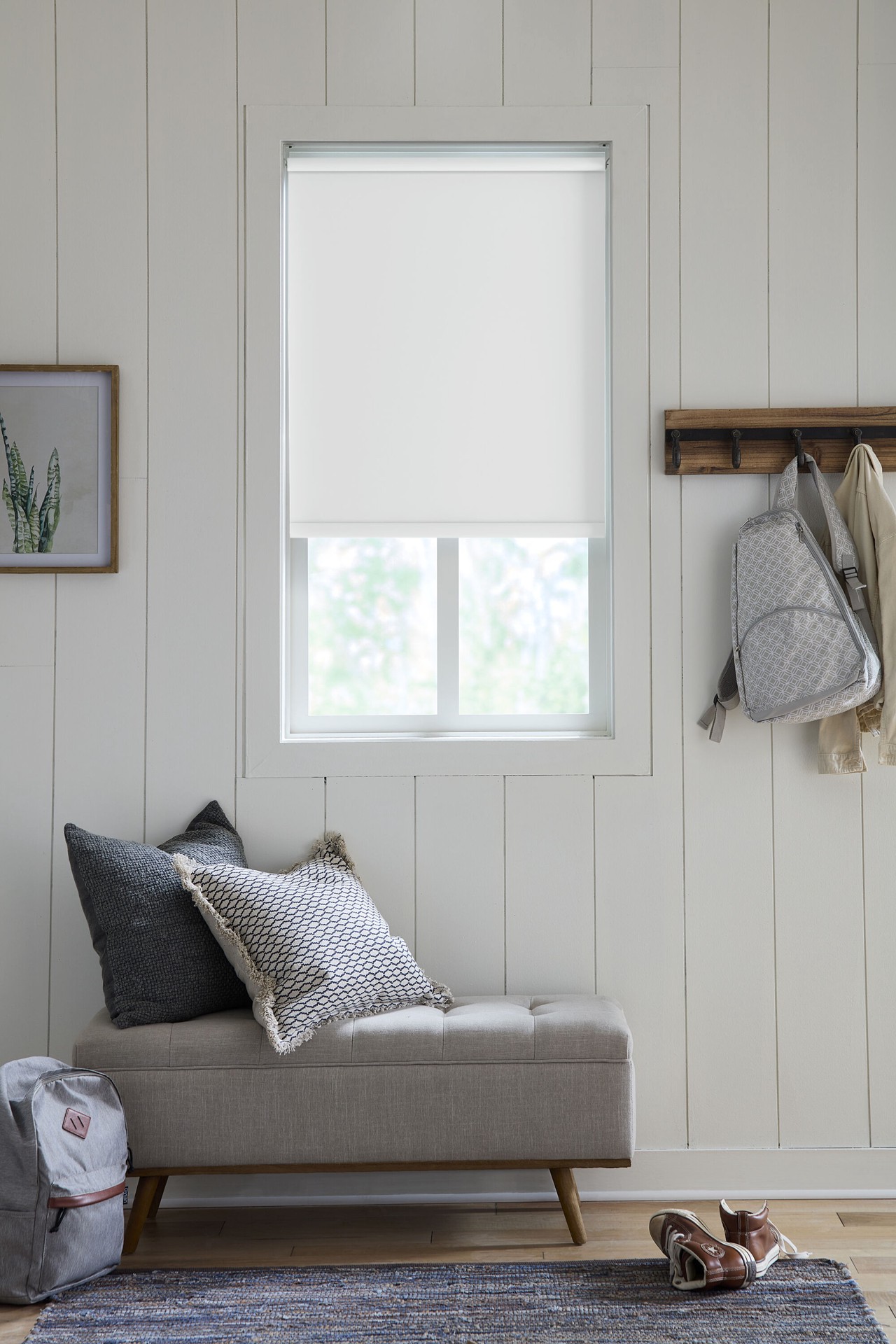 slide 4 of 6, LEVOLOR 55-in x 78-in White Room Darkening Cordless Roller Shade, 1 ct