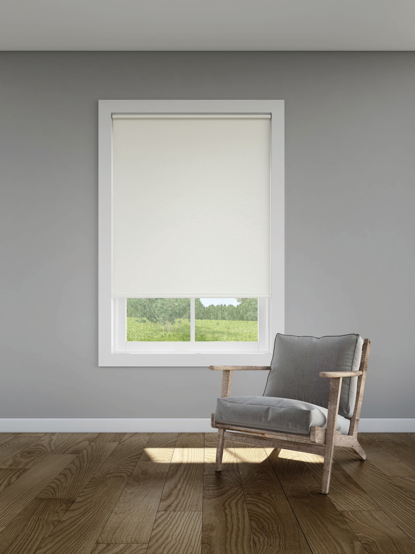 slide 3 of 6, LEVOLOR 37-in x 78-in Cream Blackout Cordless Roller Shade, 1 ct