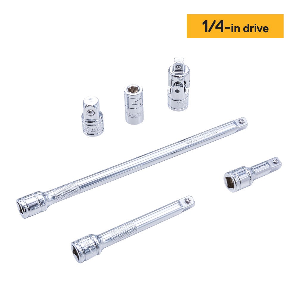 slide 2 of 6, Kobalt 22 -Piece 1/4-in, 3/8-in and 1/2-in Drive Accessory Set, 1 ct