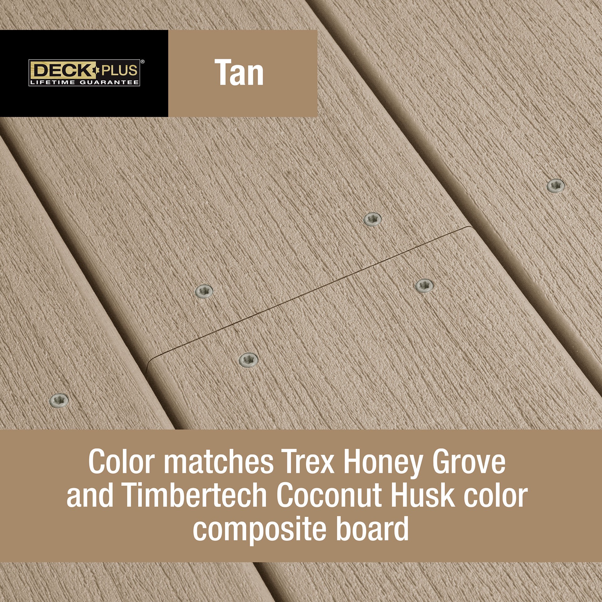 slide 4 of 6, Deck Plus #8 x 1-5/8-in Composite Deck Screws ( 147 -Per Box ), 1 ct