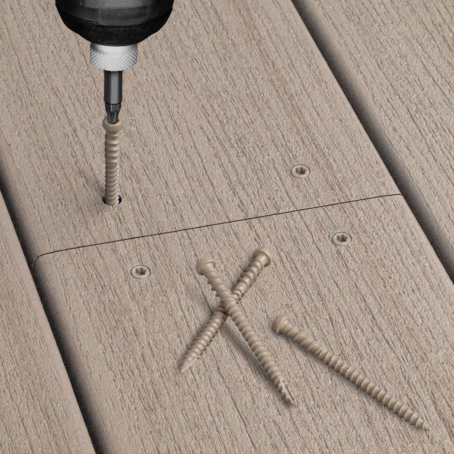 slide 5 of 6, Deck Plus #8 x 1-5/8-in Composite Deck Screws ( 147 -Per Box ), 1 ct