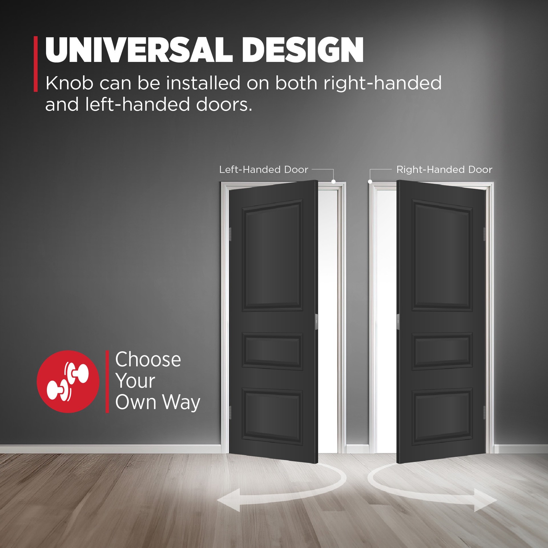 slide 6 of 6, Kwikset Signature Series Pismo Satin Nickel Exterior Keyed Entry Door Knob ft. SmartKey Security, 1 ct