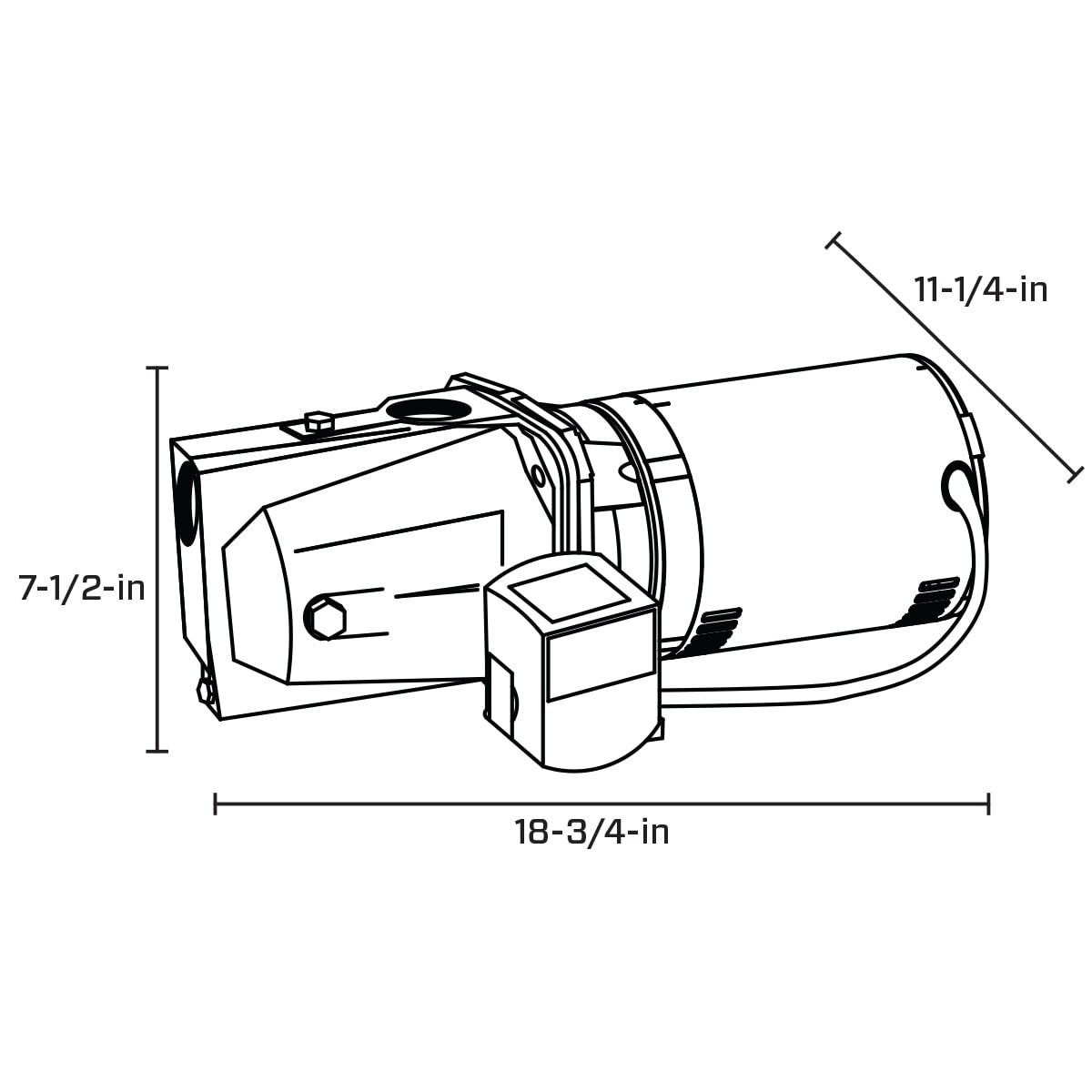 slide 6 of 6, Utilitech 1/2-HP 115 and 230 -Volt 11-Gallon Cast iron Shallow well jet pump, 1 ct