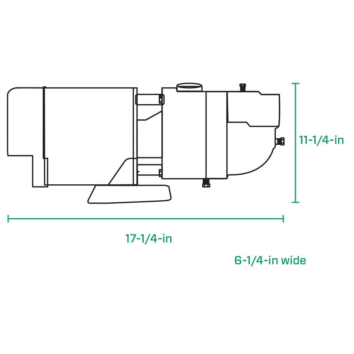 slide 5 of 6, Zoeller 3/4-HP 115 and 230 -Volt 15-Gallon Cast iron Shallow well jet pump, 1 ct