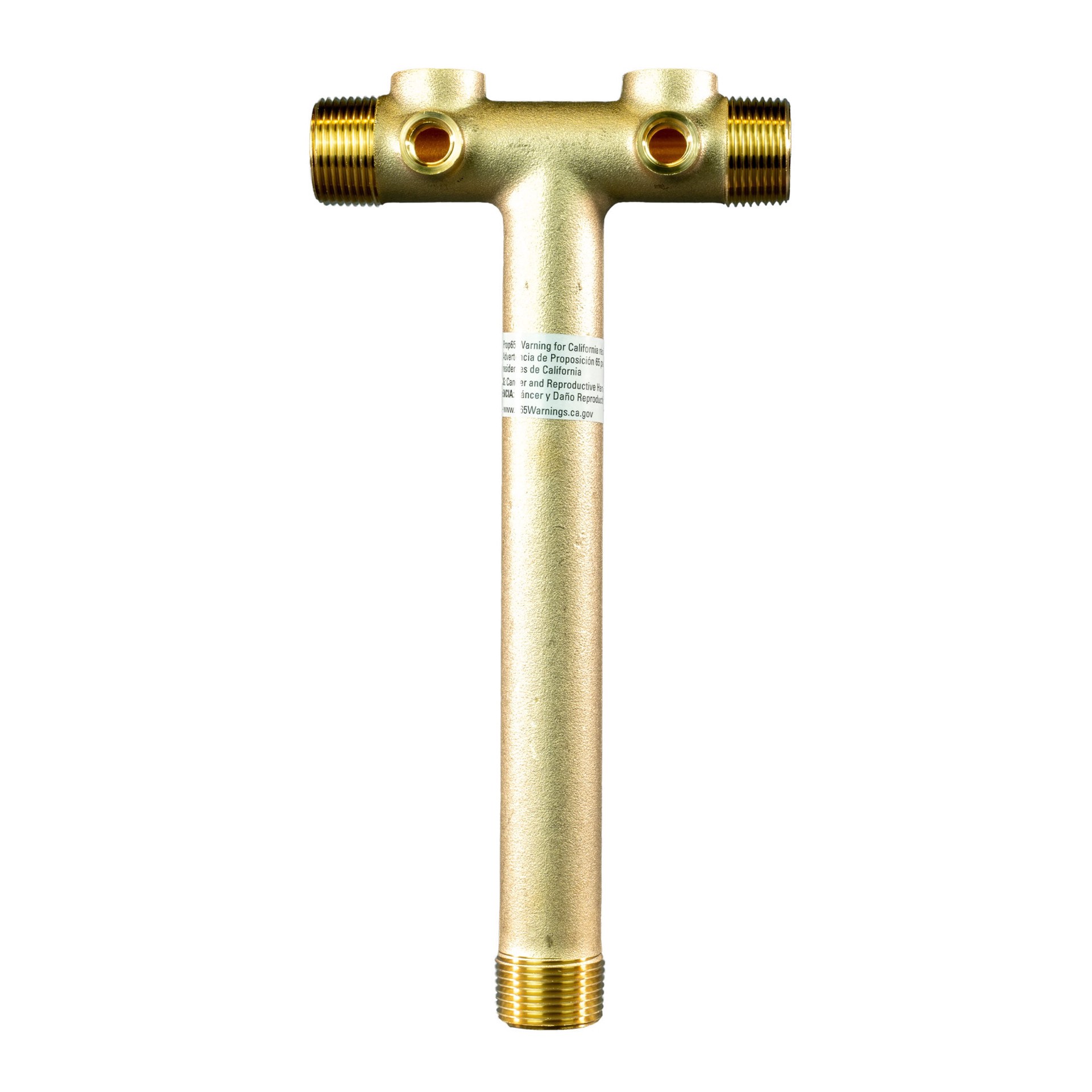 slide 2 of 6, H2OPRO Tank Tee - 13 in. Brass, 1 ct