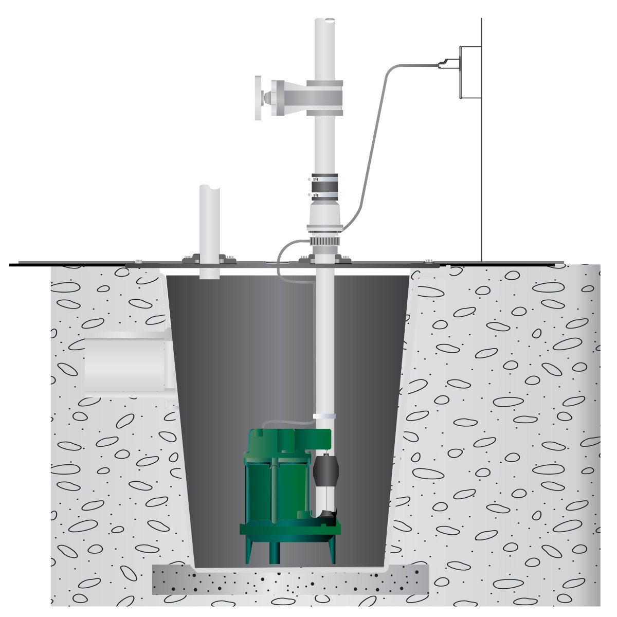 slide 6 of 6, Zoeller 1/2-HP 115 -Volt 100-Gallon Cast iron Sewage sump pump, 1 ct