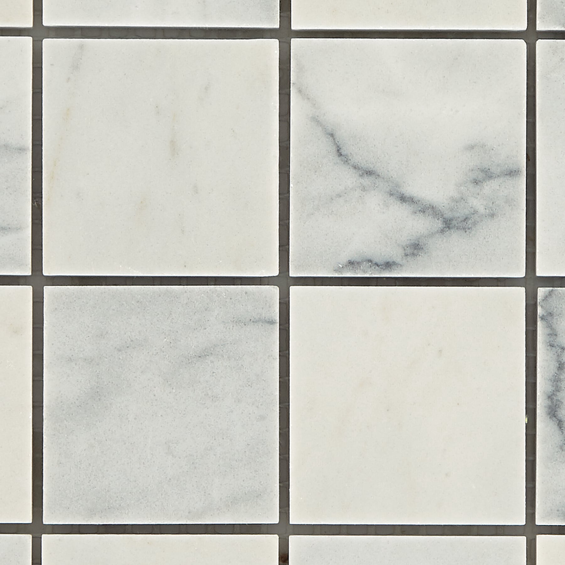 slide 3 of 6, American Olean Genuine Stone Refined White 11-in x 11-in Honed Natural Marble Mosaic Floor and Wall Tile ( 0.84-sq ft Piece ), 1 ct