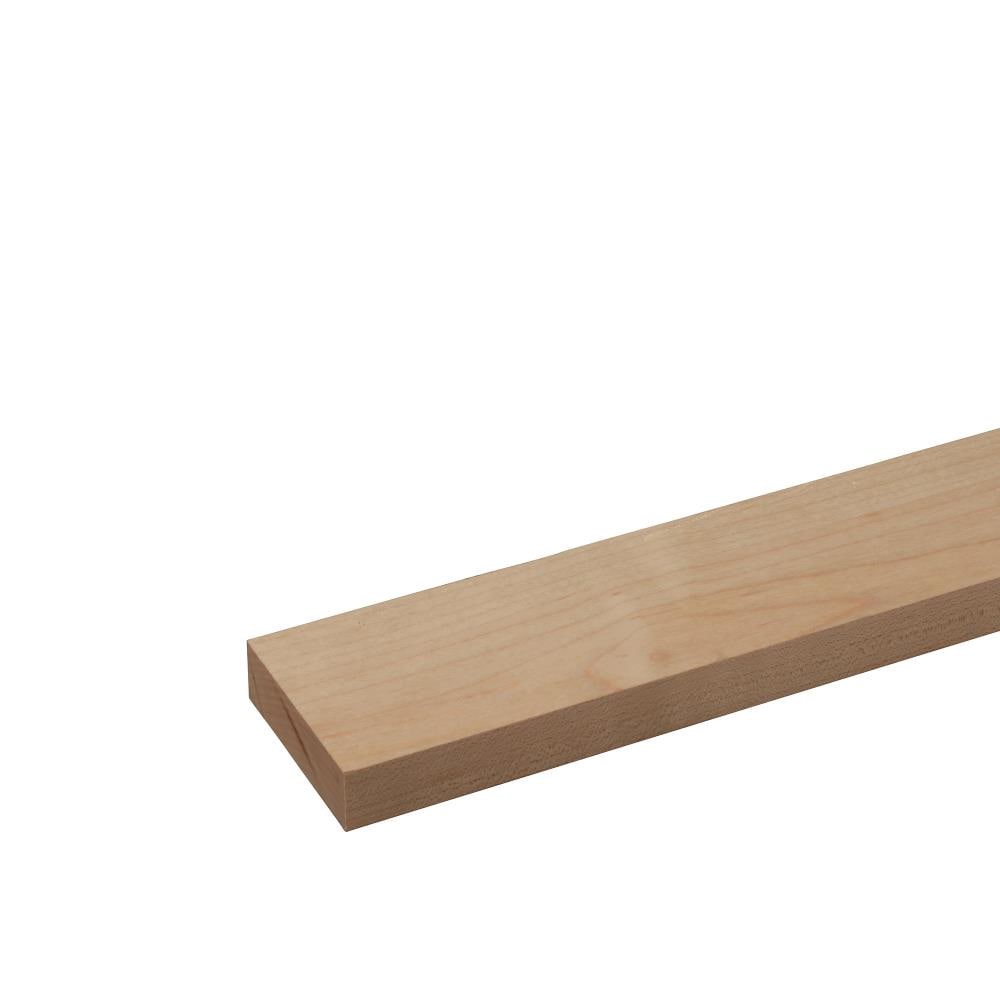 slide 1 of 5, RELIABILT 1-in x 3-in x 4-ft Unfinished Clear S4S Maple Common Softwood Board, 1 ct