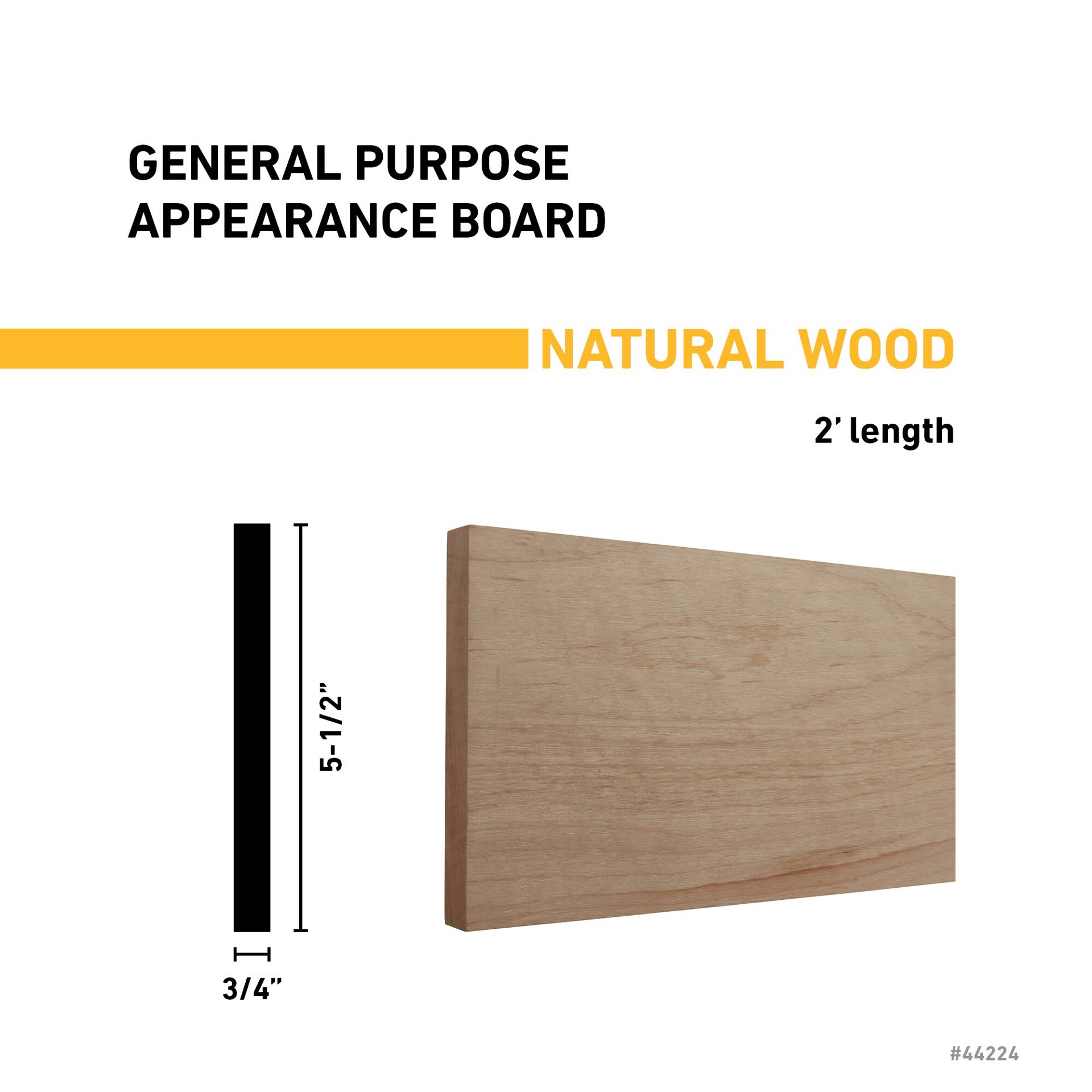 slide 3 of 5, RELIABILT 1-in x 6-in x 2-ft Unfinished Clear S4S Maple Common Softwood Board, 1 ct