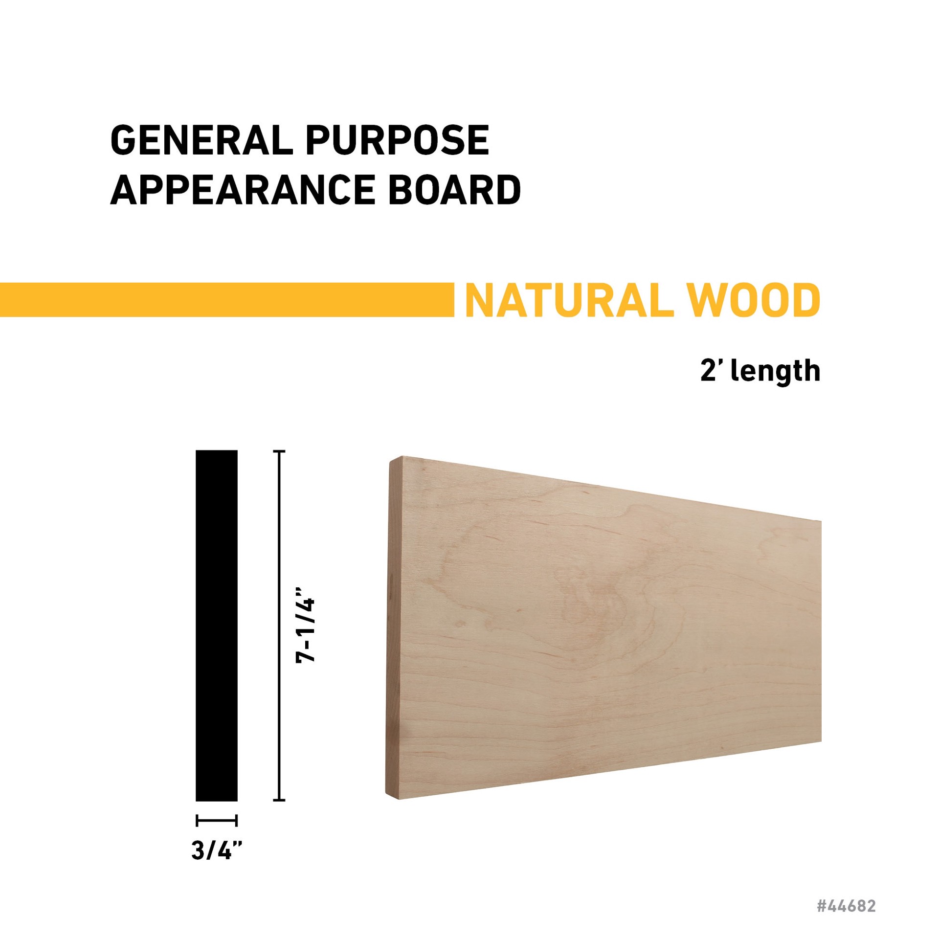 slide 3 of 5, RELIABILT 1-in x 8-in x 2-ft Unfinished Clear S4S Maple Common Softwood Board, 1 ct