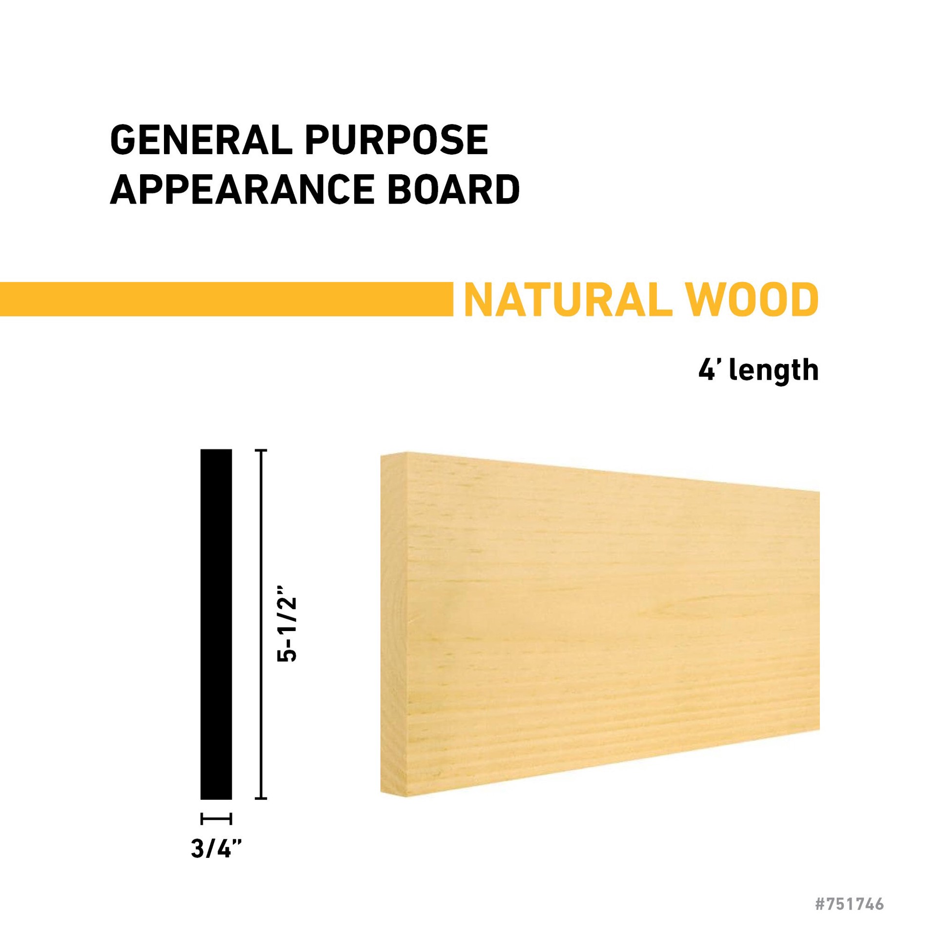 slide 3 of 6, RELIABILT 1-in x 6-in x 4-ft Unfinished Clear S4S Eastern white pine Common Softwood Board, 1 ct