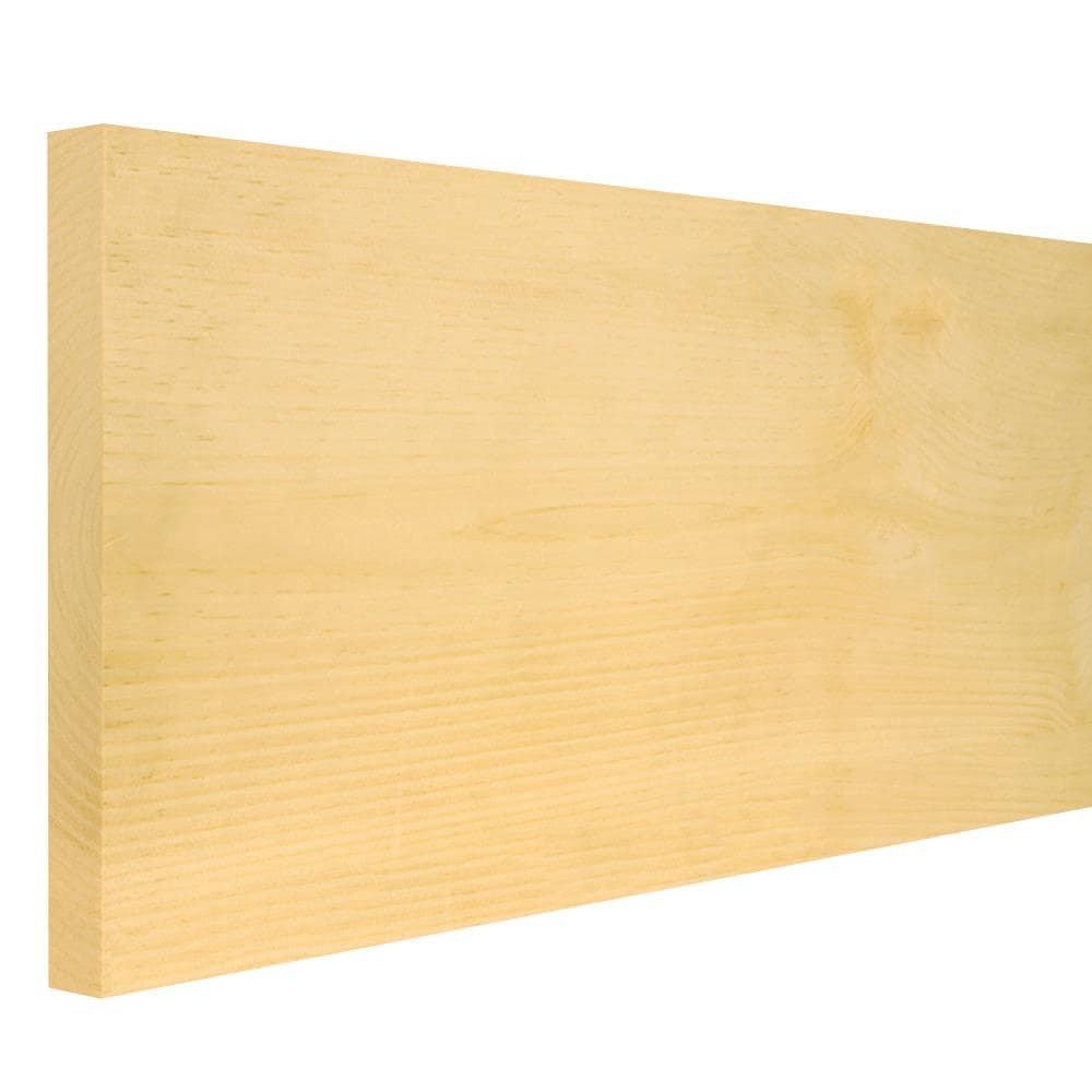slide 1 of 6, RELIABILT 1-in x 8-in x 4-ft Unfinished Clear S4S Eastern white pine Common Softwood Board, 1 ct
