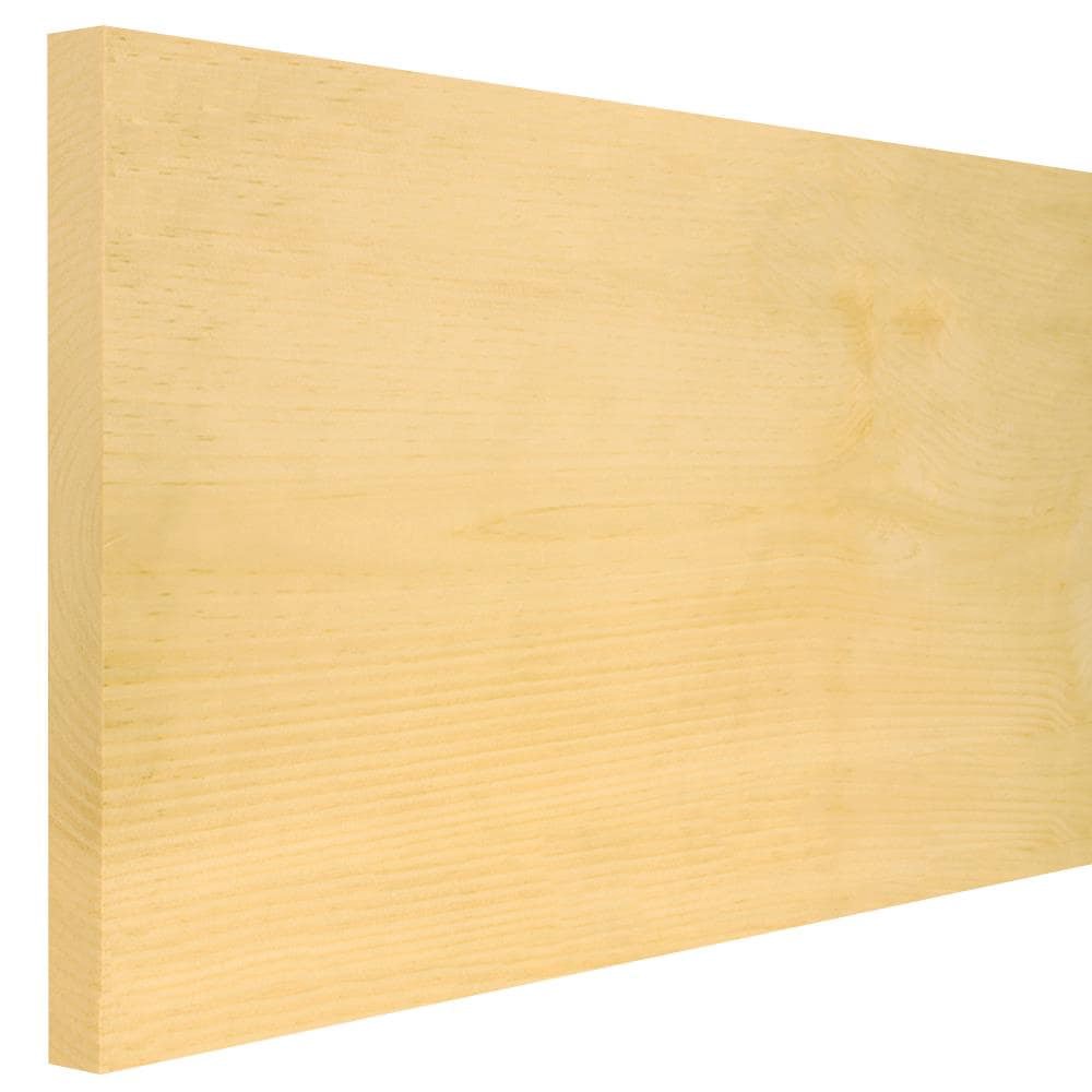 slide 1 of 6, RELIABILT 1-in x 12-in x 4-ft Unfinished Clear S4S Eastern white pine Common Softwood Board, 1 ct