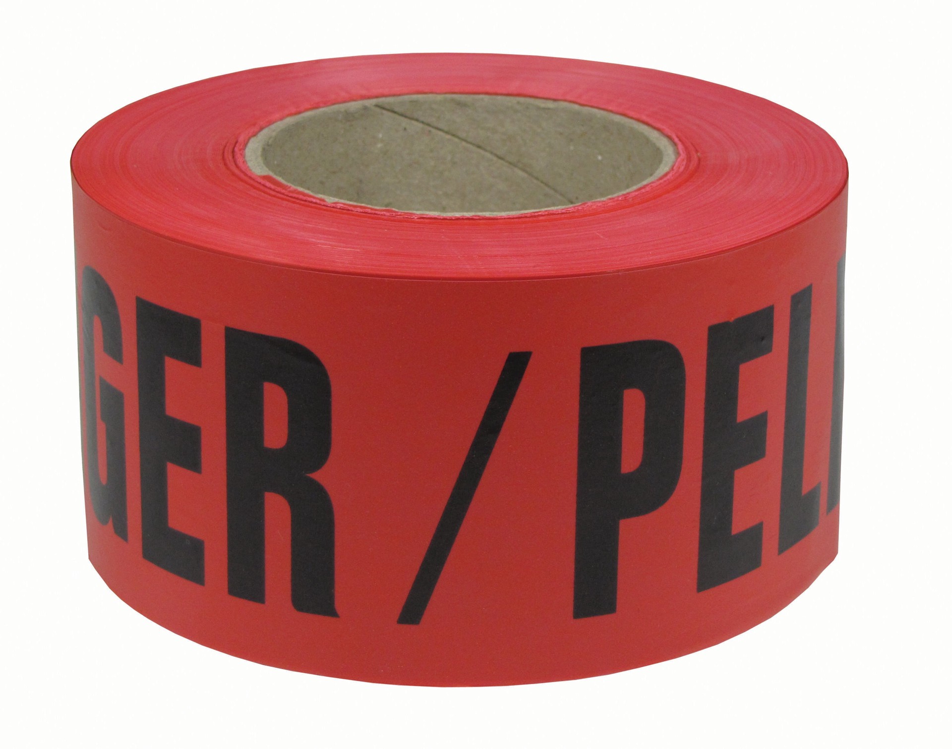 slide 2 of 2, Project Source 3-in W x 600.0-ft L Red Warning Vinyl Safety Tape, 1 ct