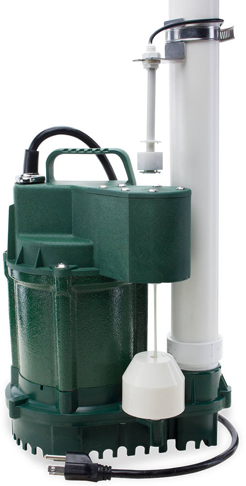 slide 1 of 6, Zoeller 3/4-HP 115 -Volt 80-Gallon Cast iron Submersible sump pump, 1 ct