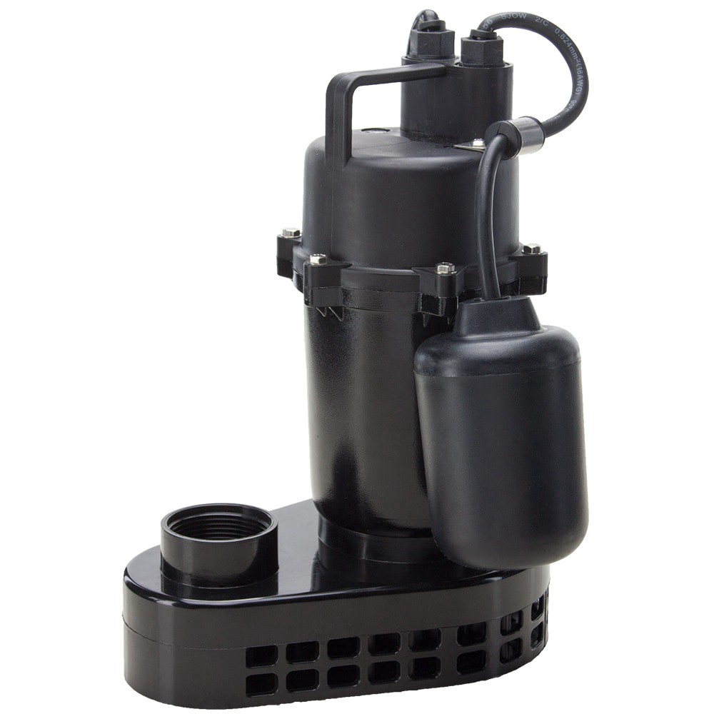 slide 1 of 6, Utilitech 1/3-HP 40-Gallon Aluminum Submersible sump pump, 1 ct