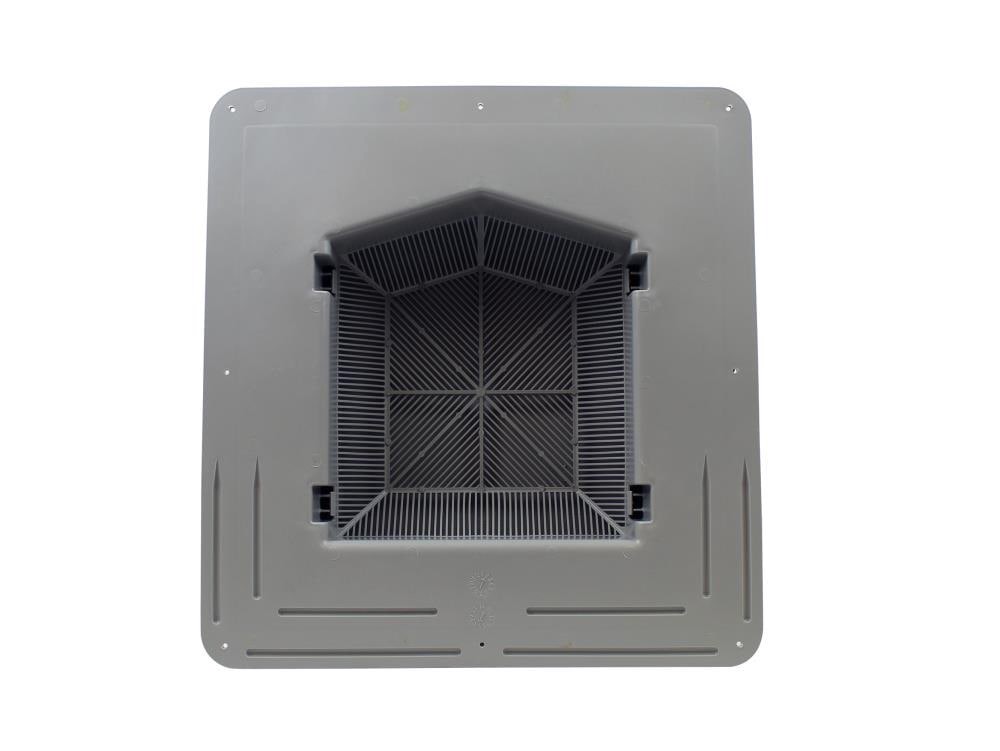 slide 4 of 6, Air Vent RVP61 Gray Plastic Square Roof Louver, 1 ct