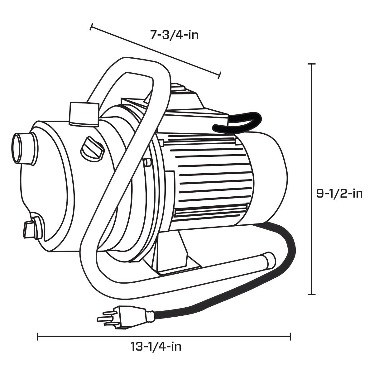 slide 6 of 6, Utilitech 1-HP 13-Gallon Stainless steel Lawn pump, 1 ct
