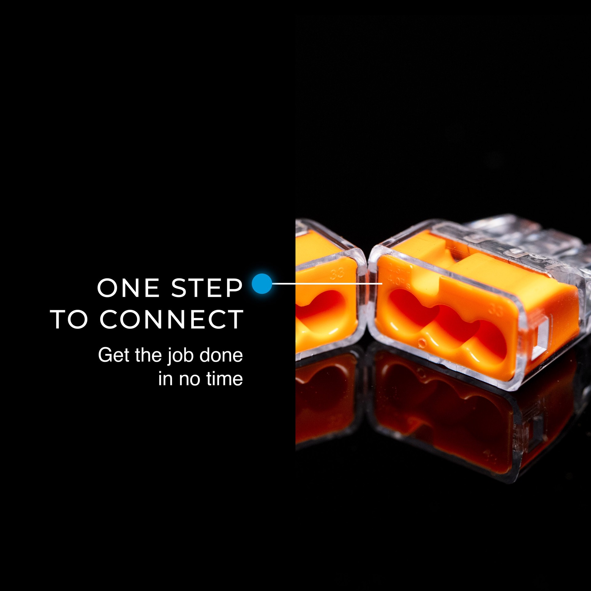 slide 4 of 6, IDEAL Push-in Wire Connectors 3 Orange ( 10 -Pack ), 1 ct