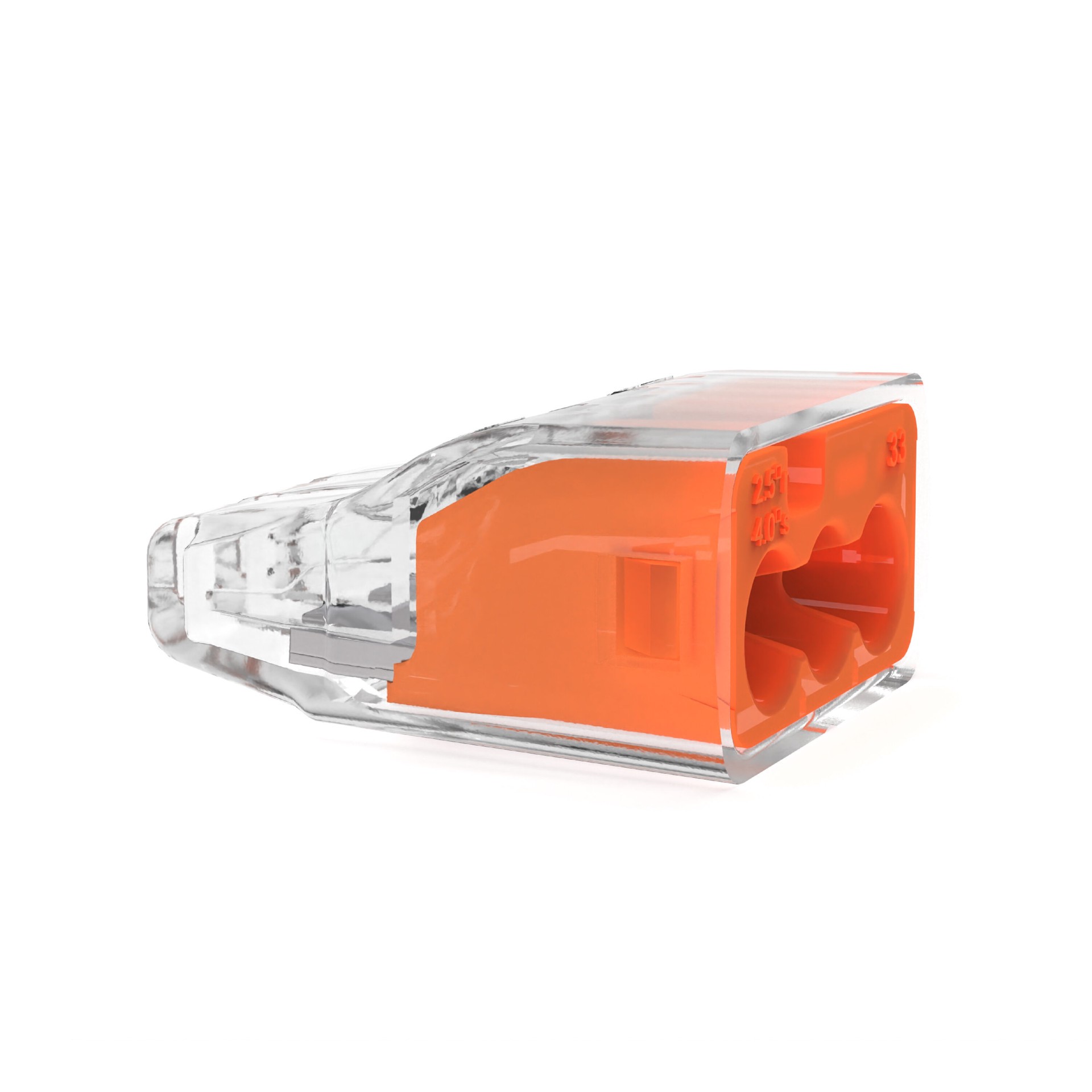 slide 5 of 6, IDEAL Push-in Wire Connectors 3 Orange ( 10 -Pack ), 1 ct