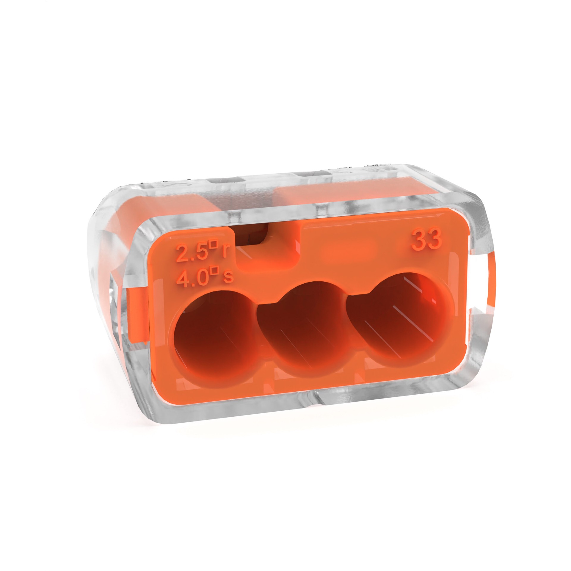 slide 1 of 6, IDEAL Push-in Wire Connectors 3 Orange ( 10 -Pack ), 1 ct